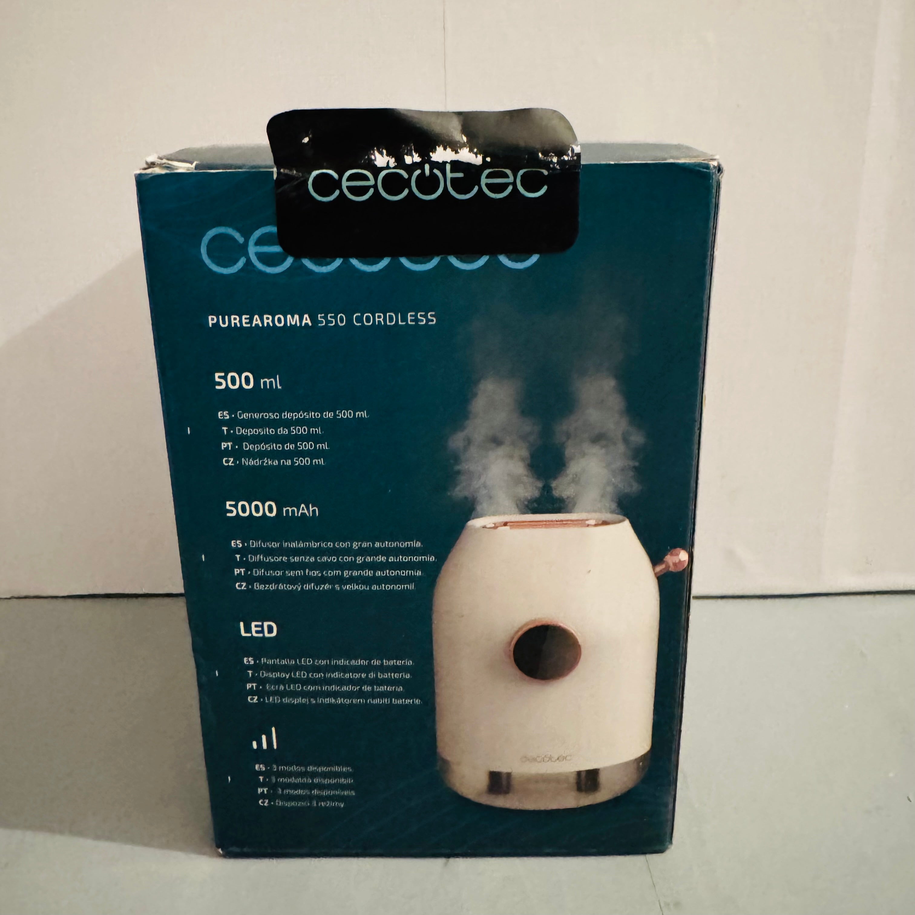 Humidificador Cecotec PureAroma 550 Cordless