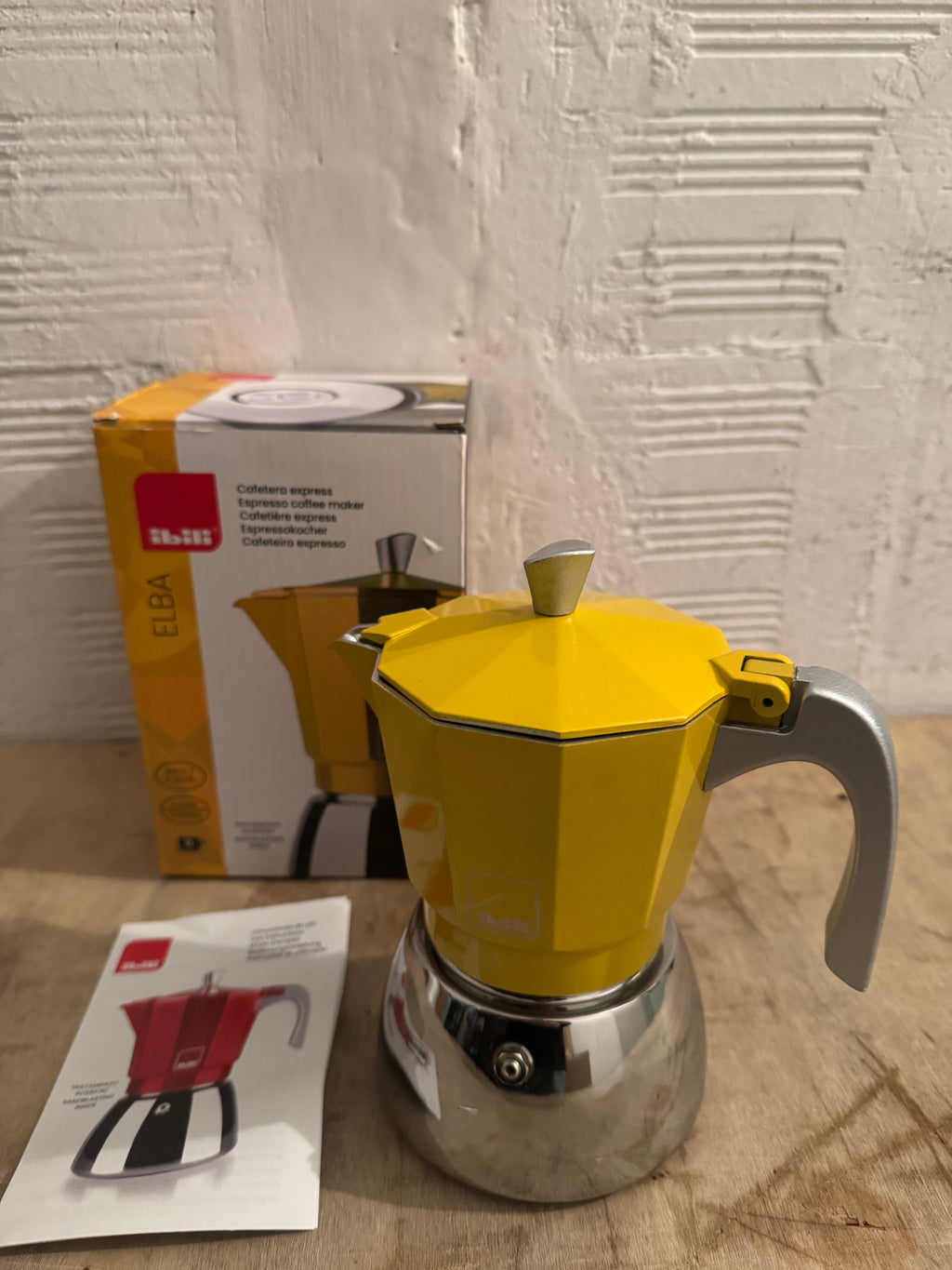 Cafetera italiana express IBILI Elba Peach 6 tazas