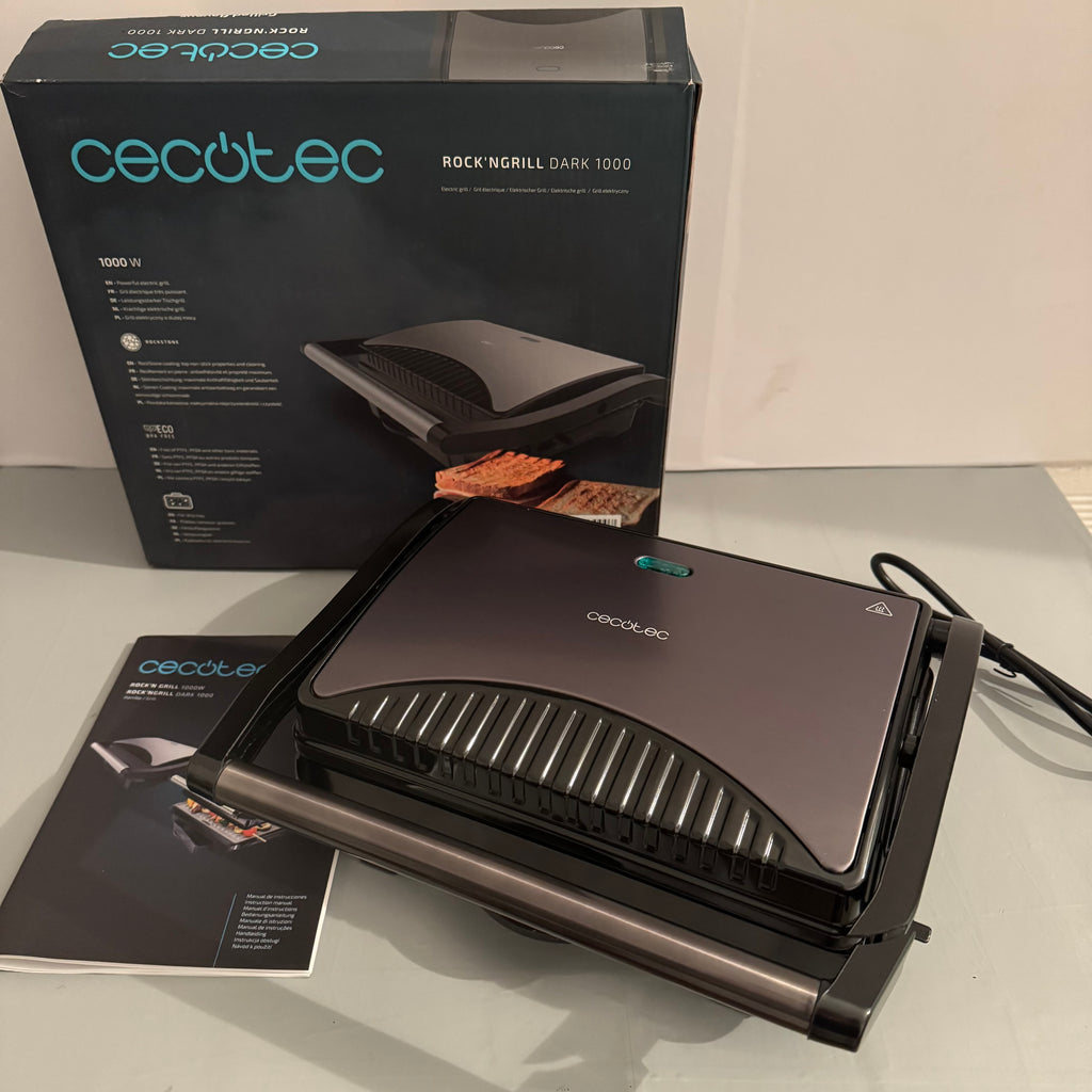 Parrilla eléctrica Cecotec Rock’nGrill Dark 1000 W