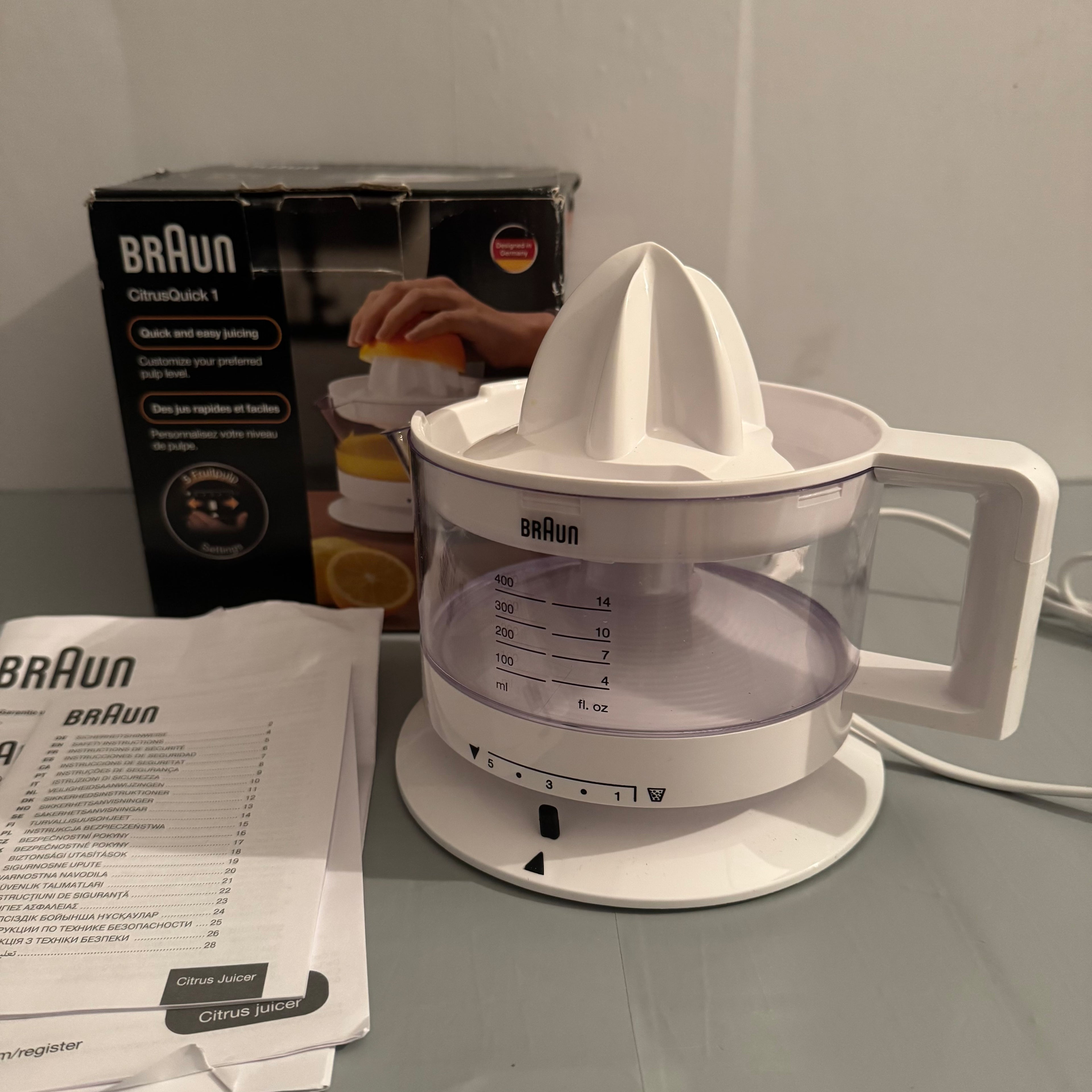 Exprimidor Braun CJ3000 350 ml 20 W blanco