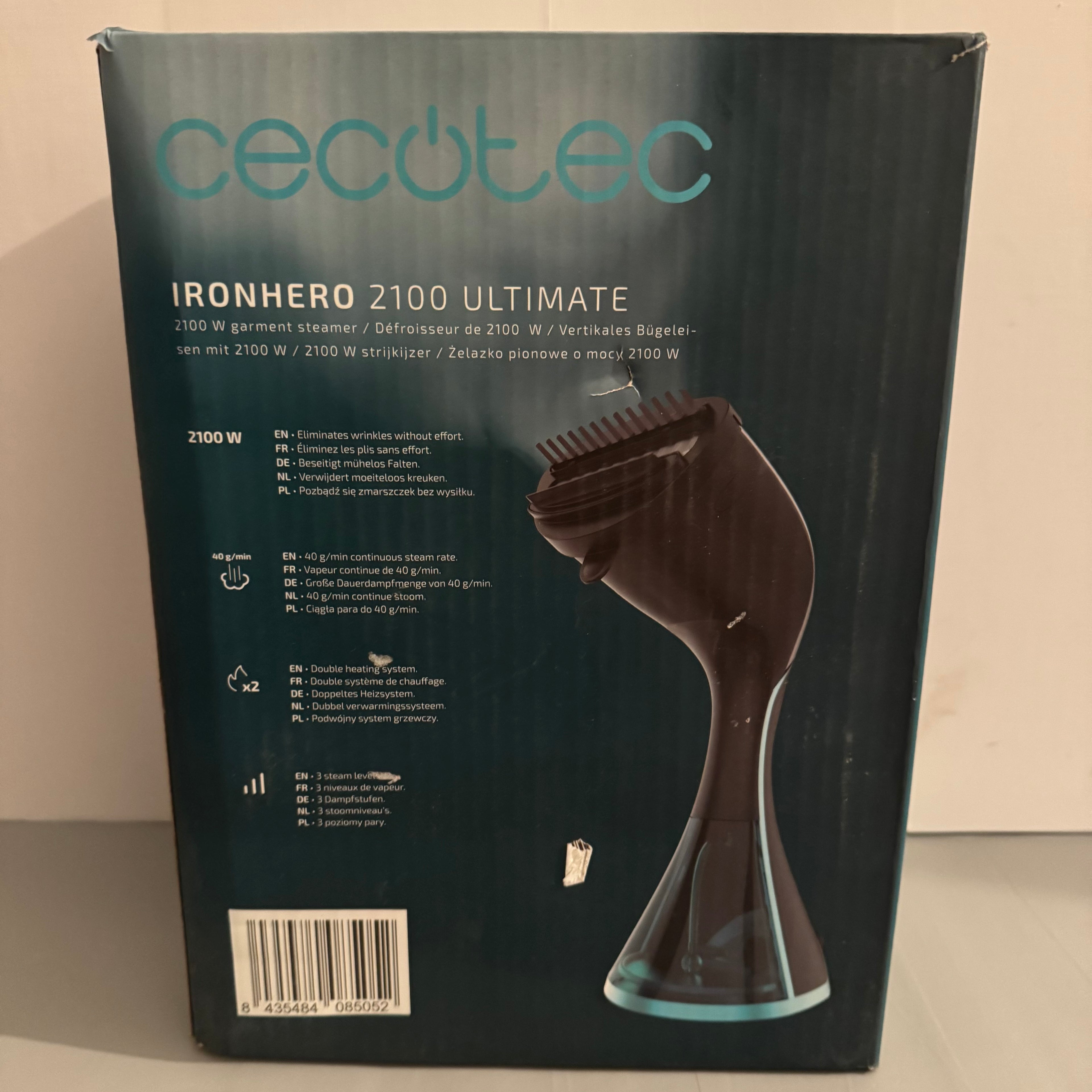 Plancha de vapor vertical Cecotec IronHero 2100 Ultimate 2100W 40 g/min