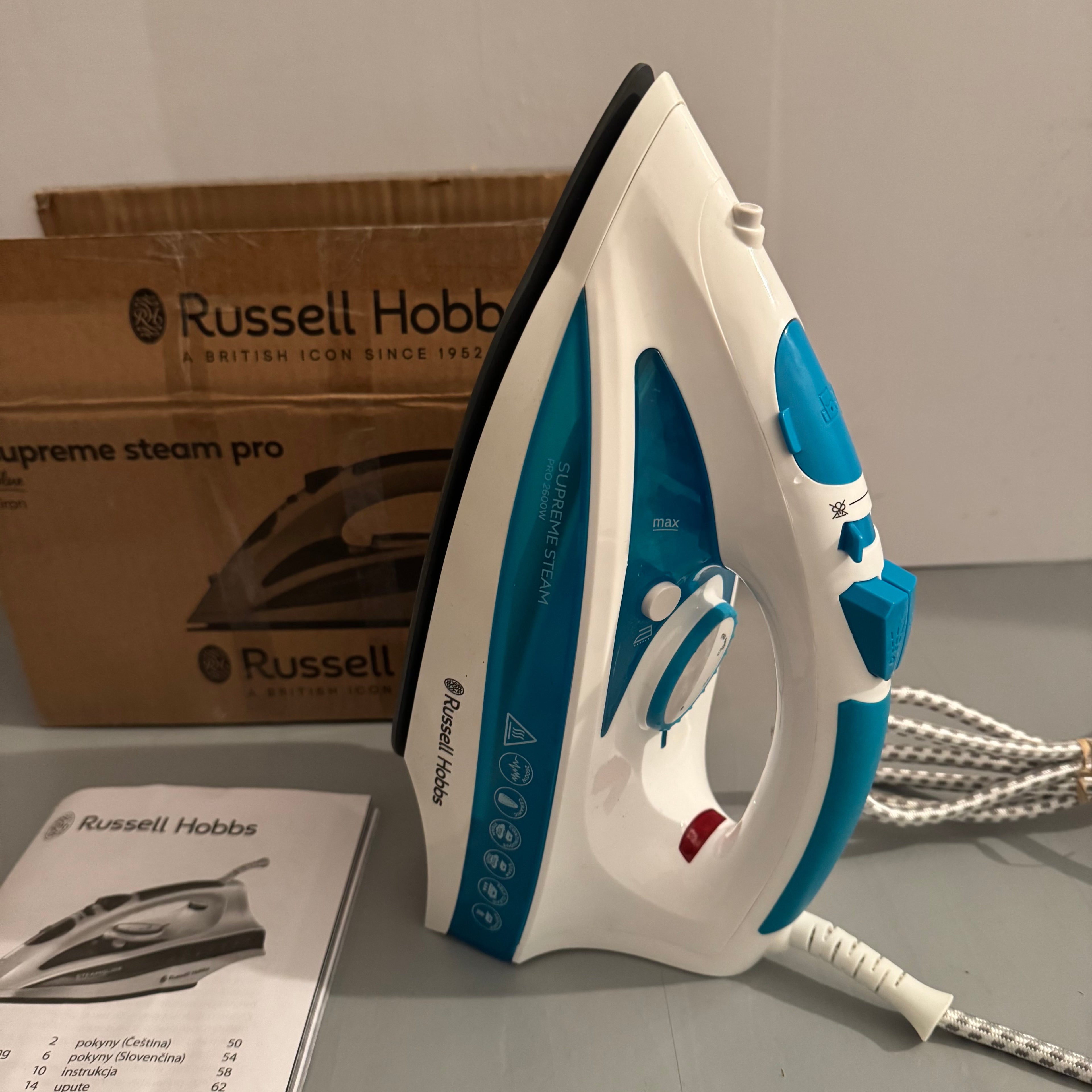 Plancha de vapor Russell Hobbs Steam Glide Professional 2600W 210g