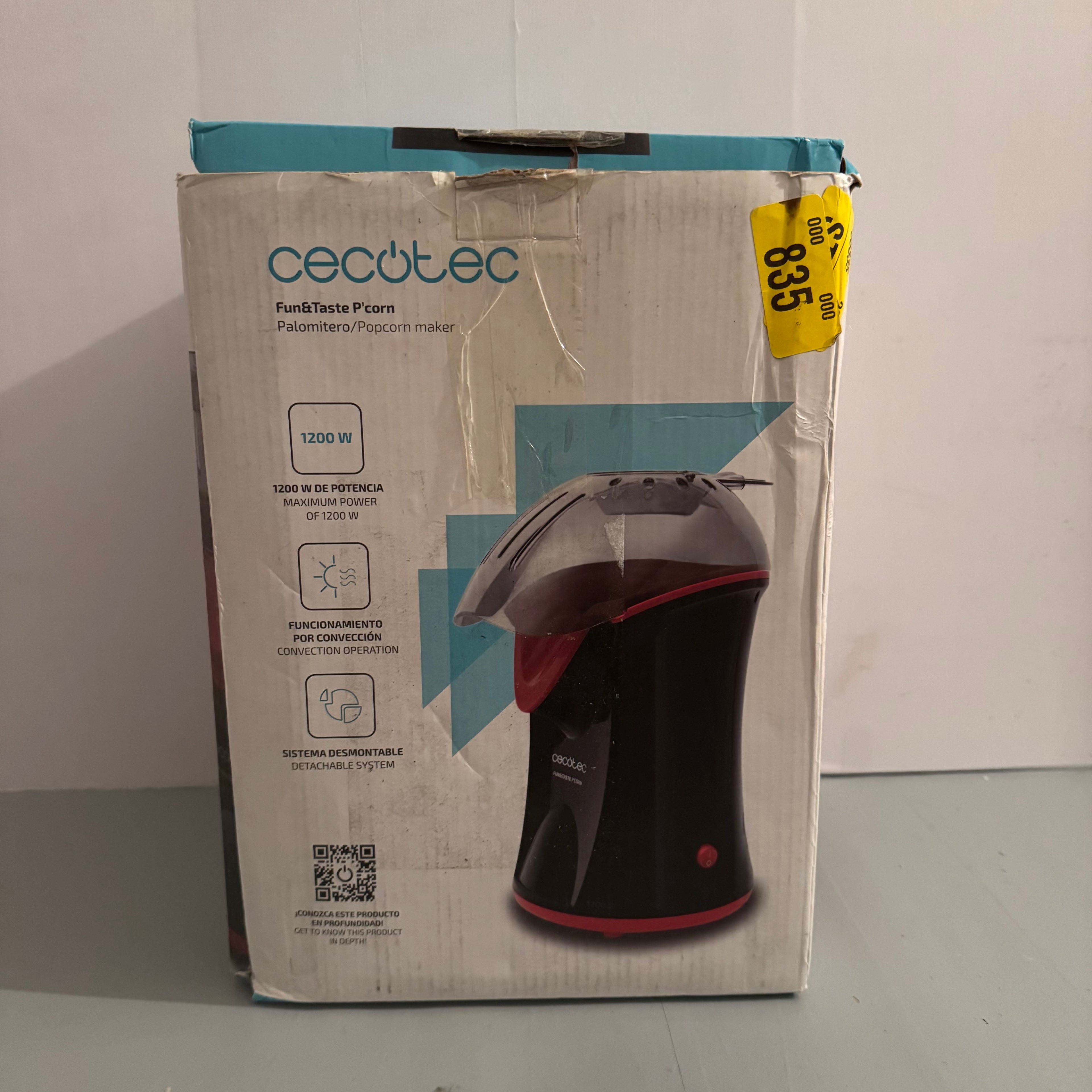 Palomitero Cecotec Fun&Taste P’Corn 1200W