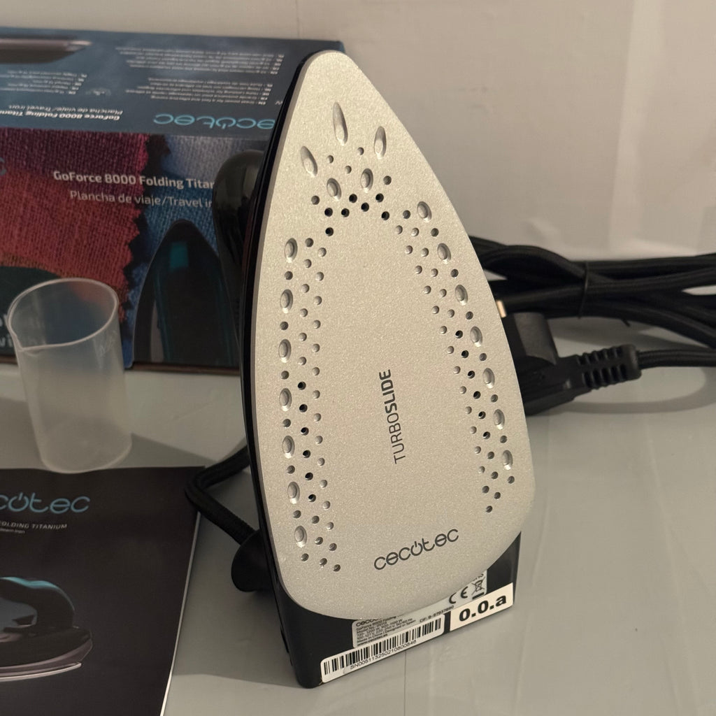 Plancha de vapor viaje Cecotec GoForce 8000 Folding Titanium