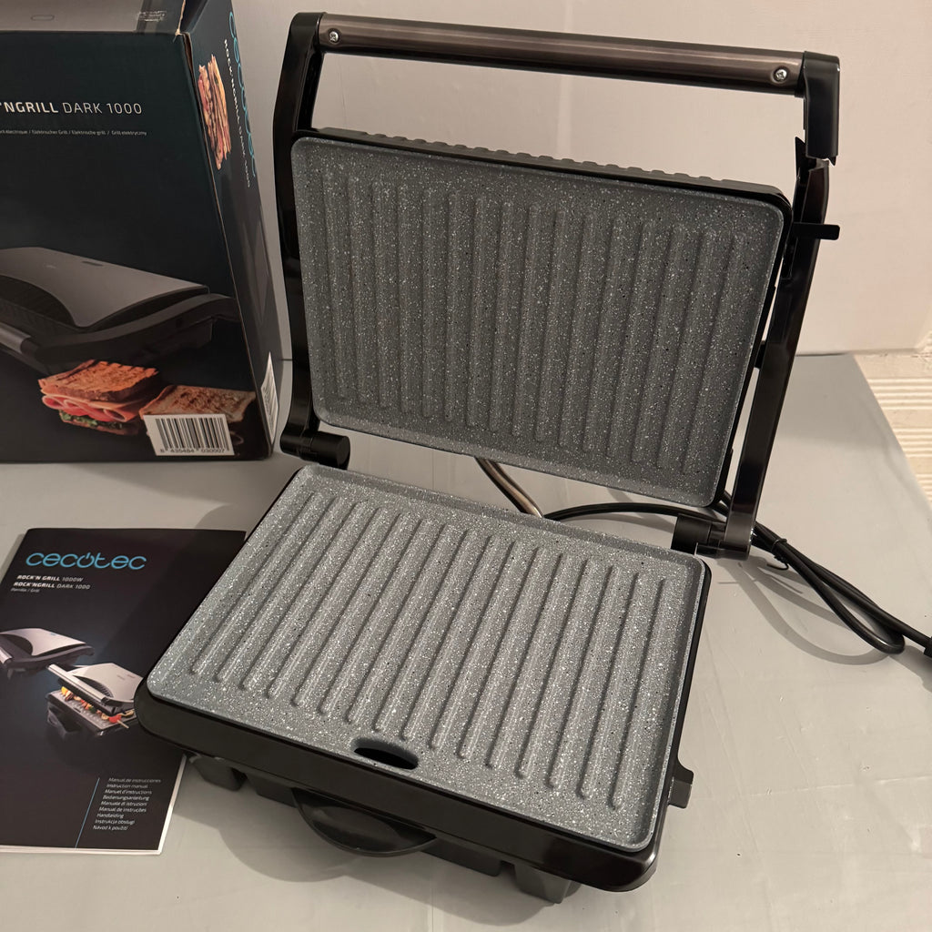 Parrilla eléctrica Cecotec Rock’nGrill Dark 1000 W