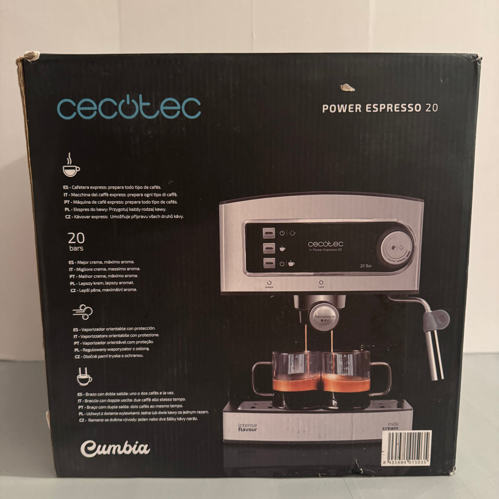 Cafetera express Cecotec Power Espresso 20 850 W 20 bares