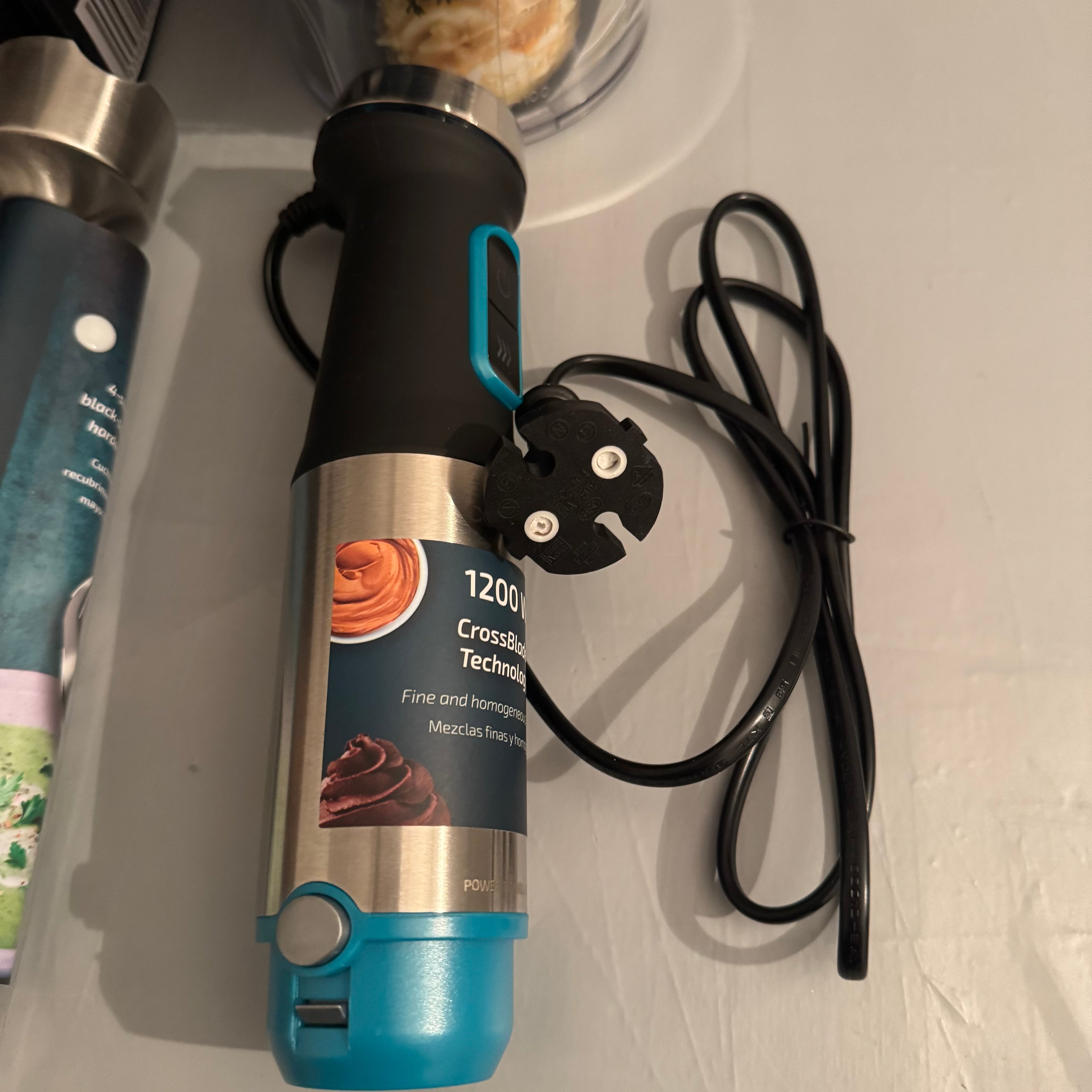 Batidora de mano Cecotec Power TitanBlack 1200 XL PerfectCream&Crush