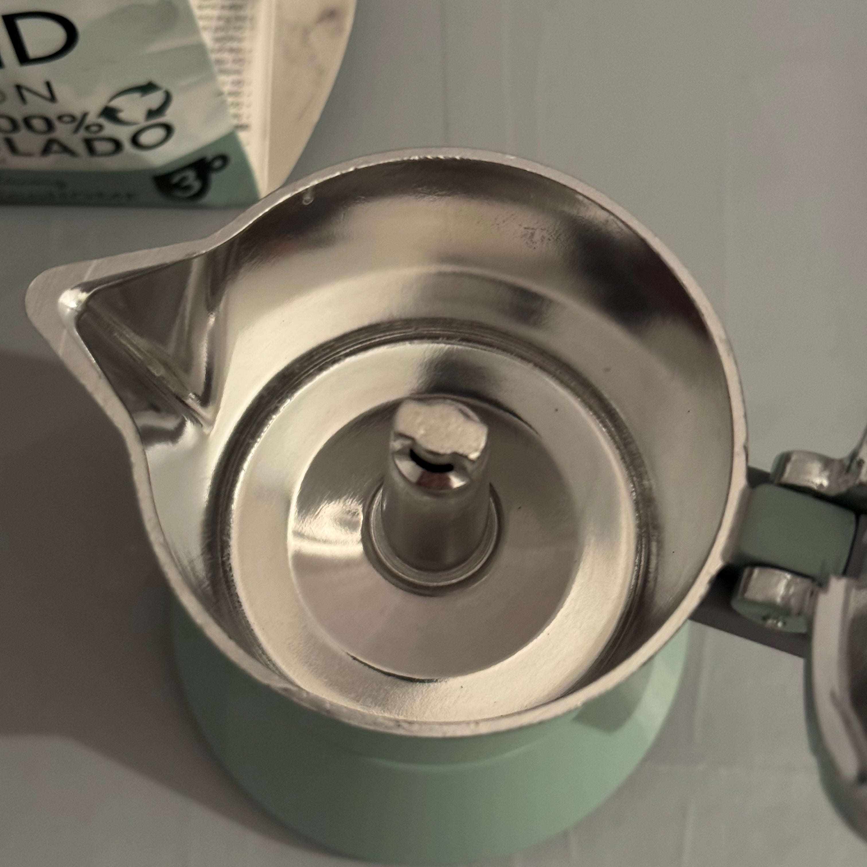 Cafetera italiana Quid Ozon aluminio 3 tazas verde