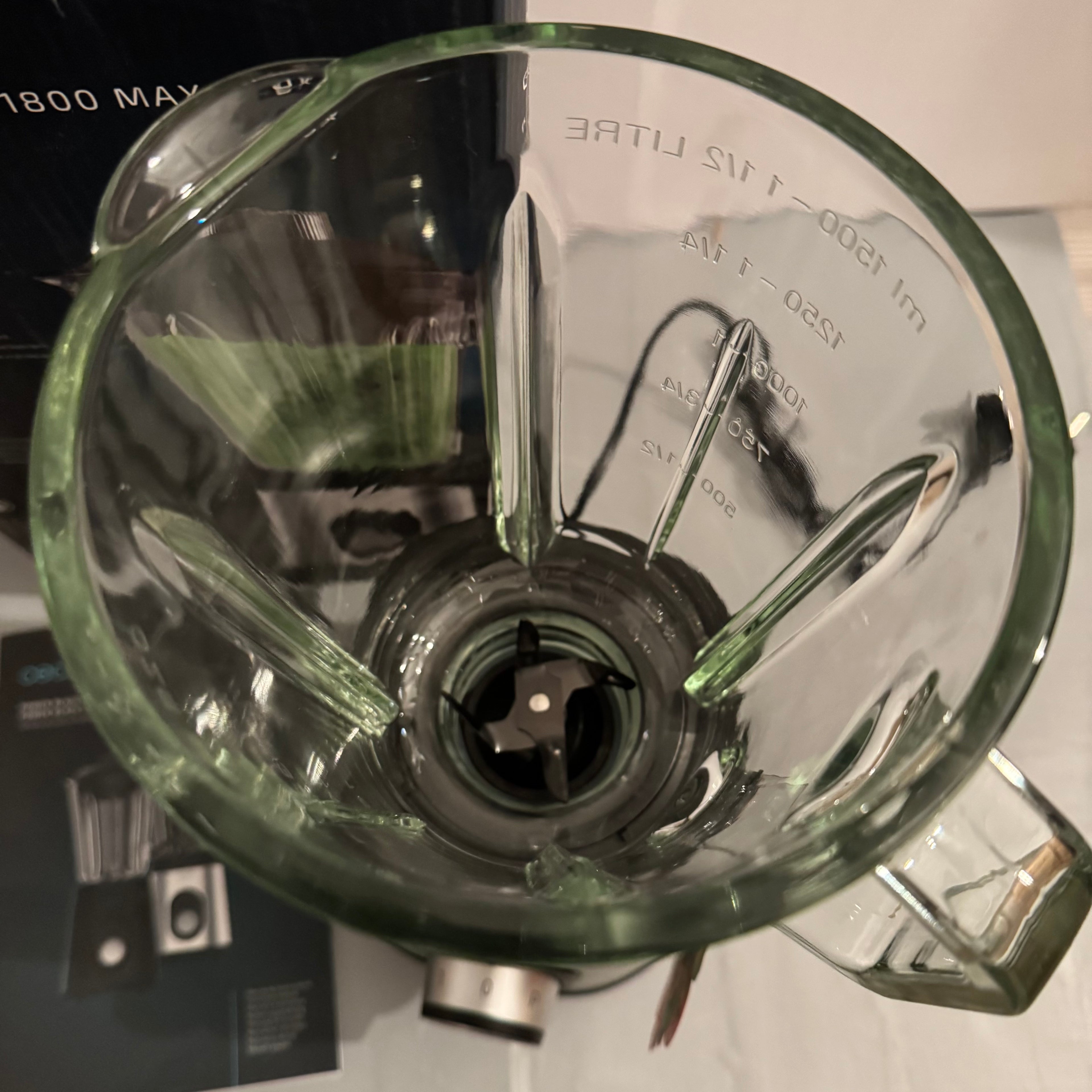 Batidora vaso Cecotec Power Black Titanium 1800MAX Inox