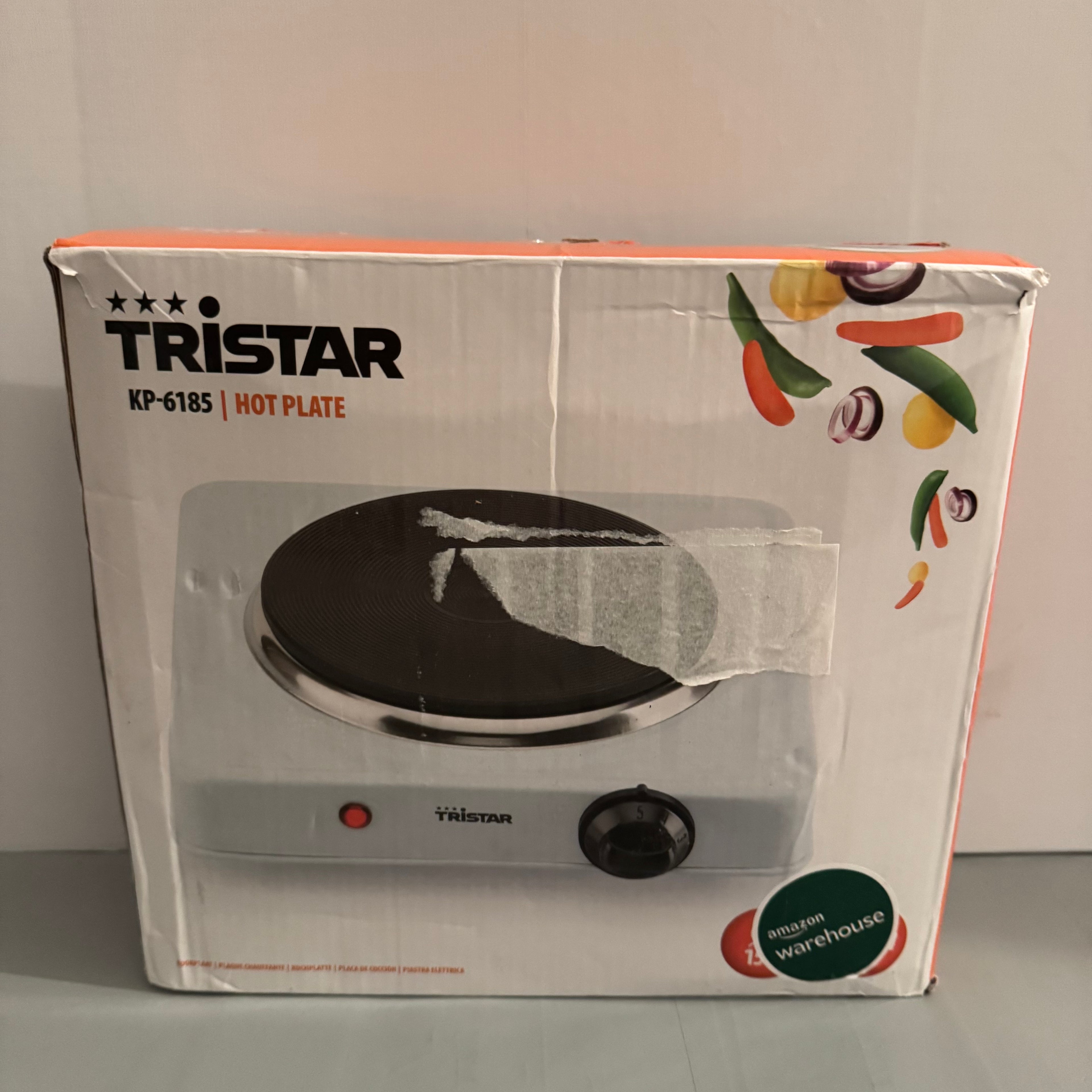 Placa eléctrica Hornillo Tristar KP-6185 1000 W Ø15 cm