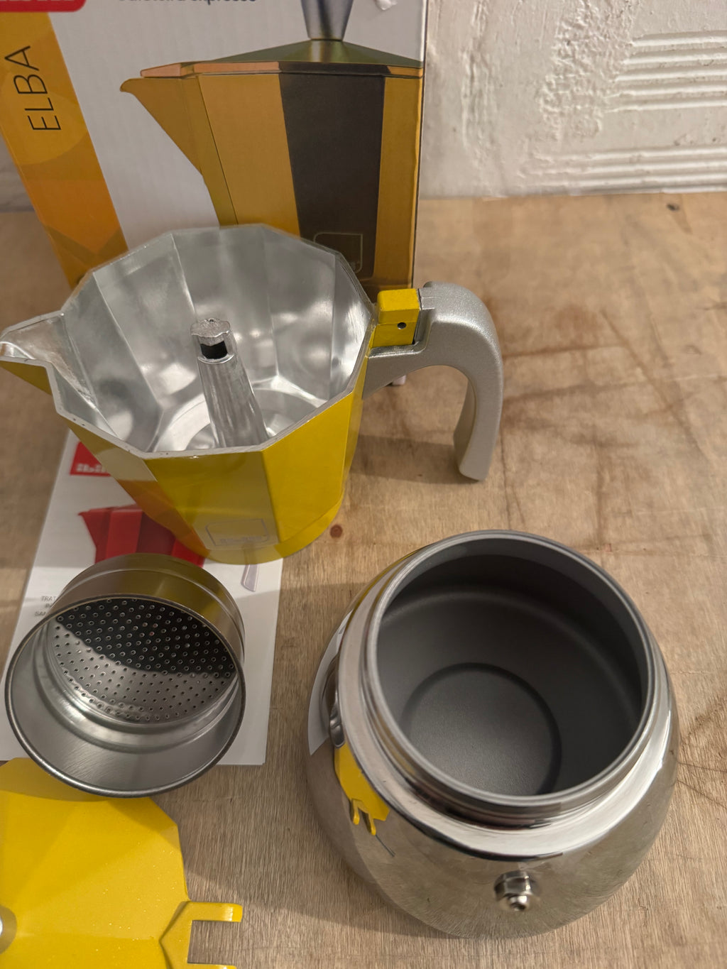 Cafetera italiana express IBILI Elba Peach 6 tazas