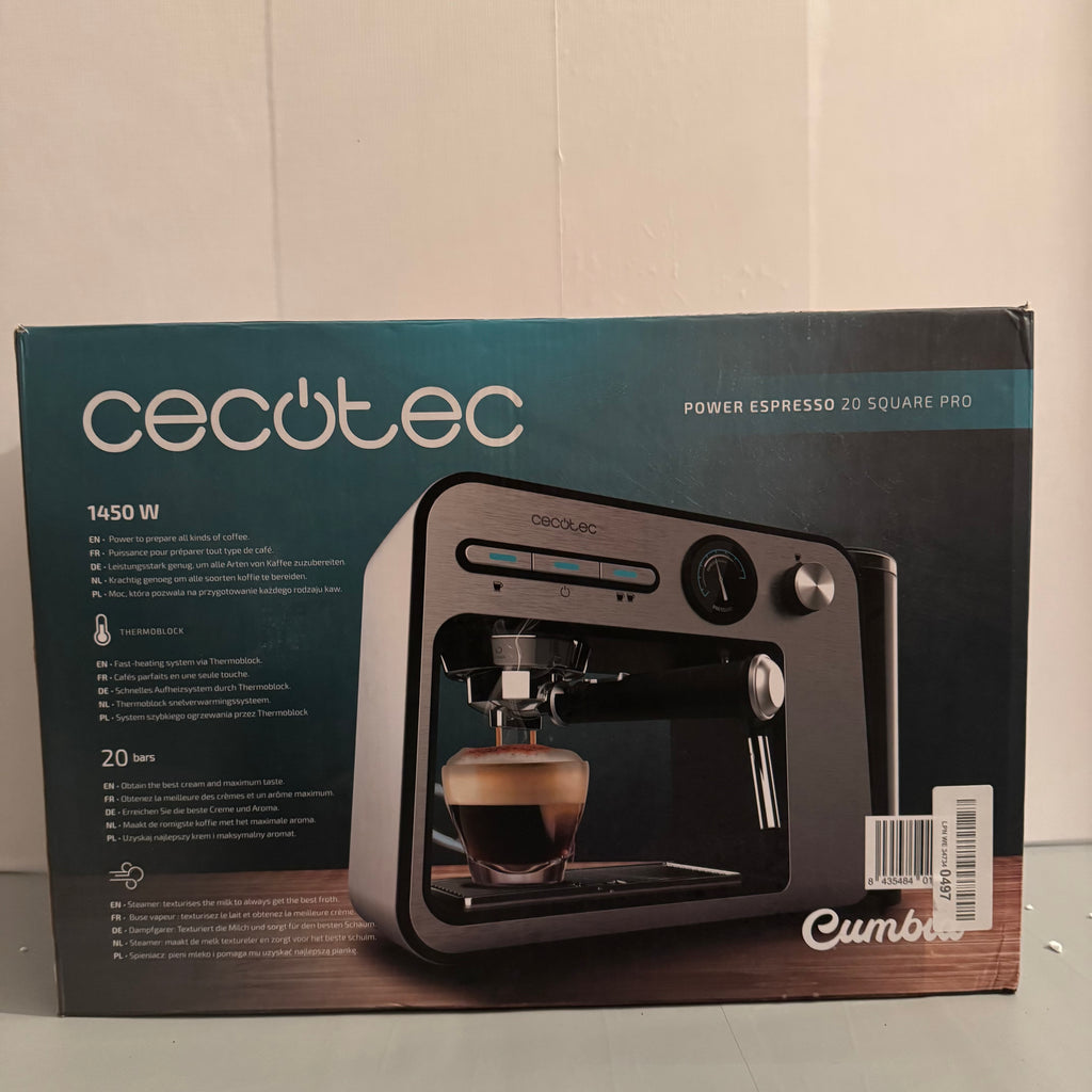 Cafetera express Cecotec Power Espresso 20 Square Pro