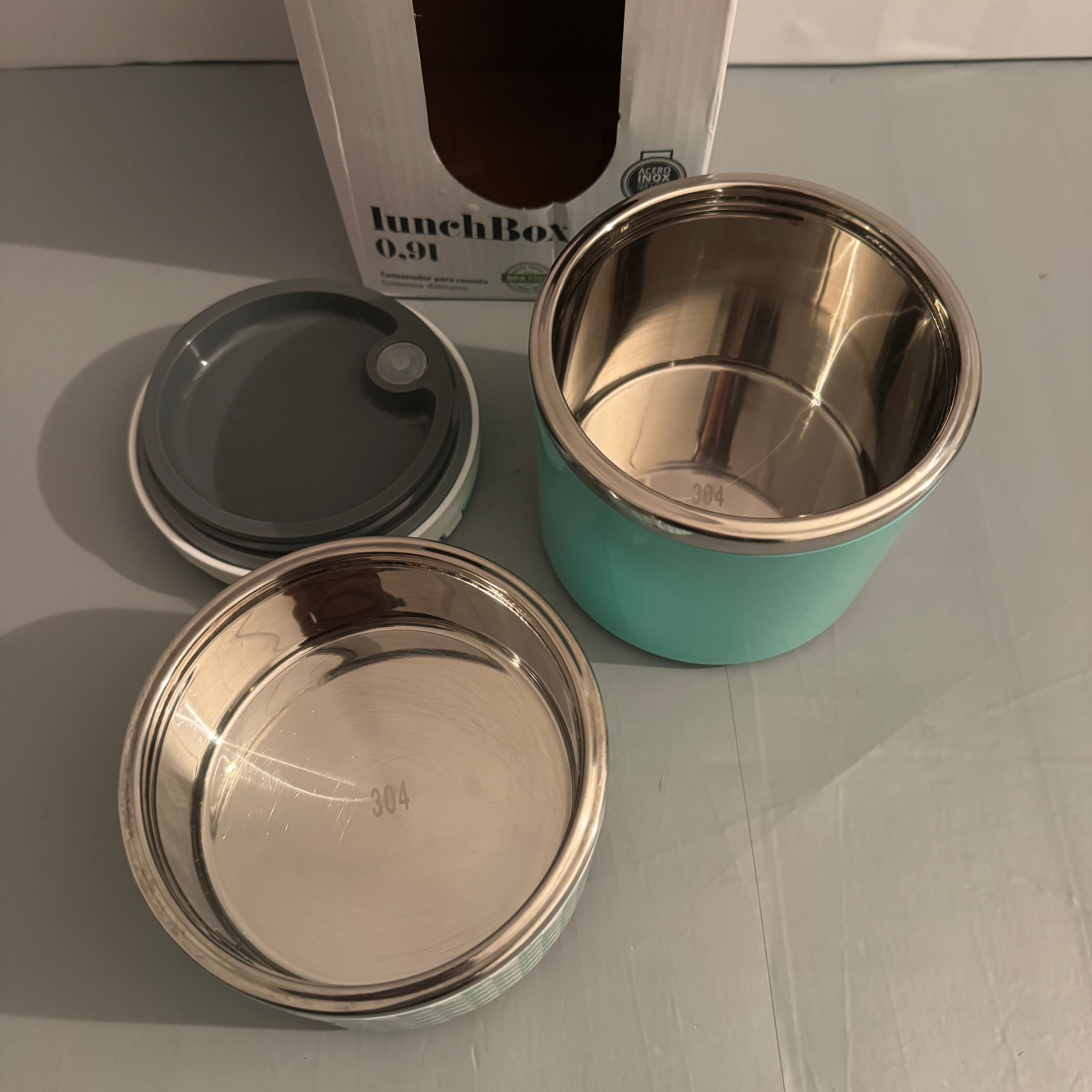 Fiambrera térmica Iris Barcelona Lunch Box doble 900 ml verde