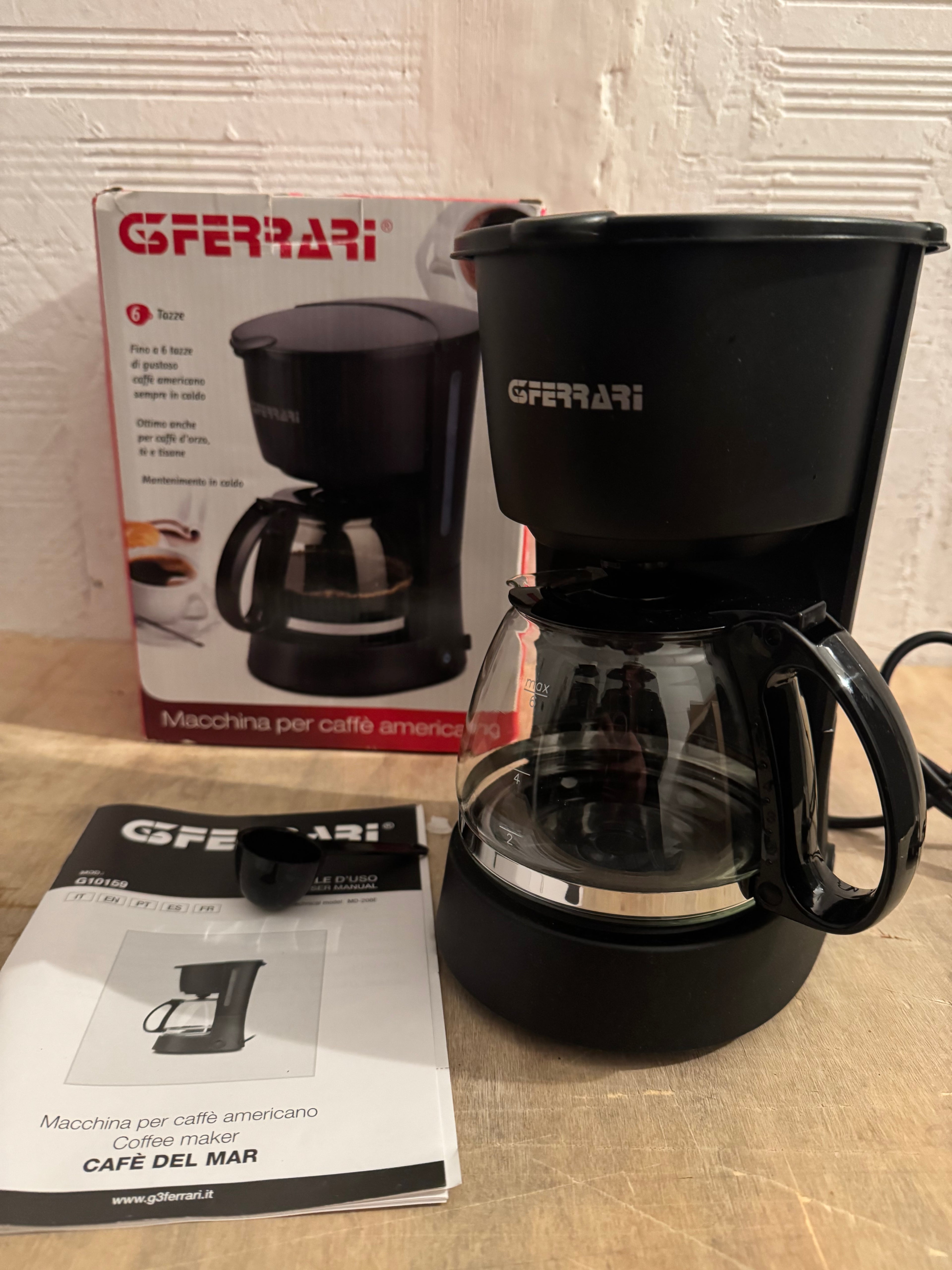 Cafetera de goteo G3 Ferrari G10159 600cc
