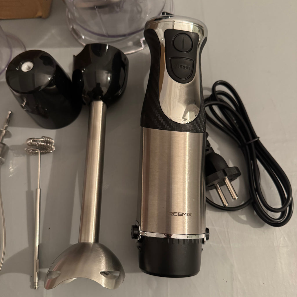 Batidora de mano 5 en 1 acero inoxidable 1000 W