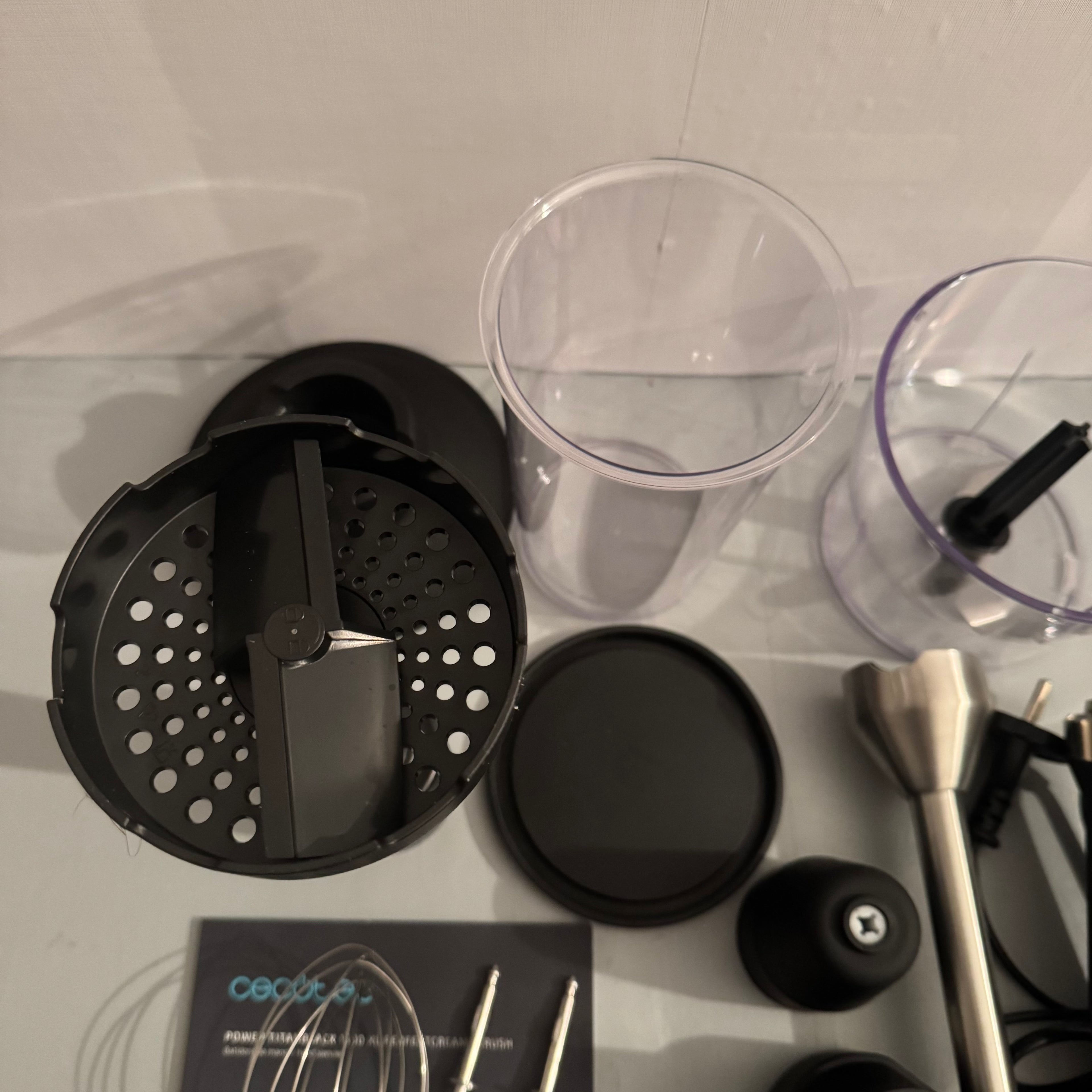 Batidora de mano Cecotec Power TitanBlack 1500 XL PerfectCream&Crush