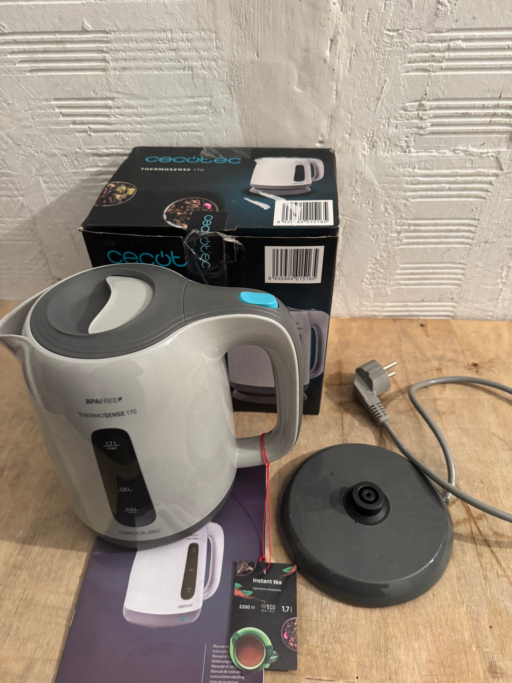 Hervidor agua Cecotec ThermoSense 170