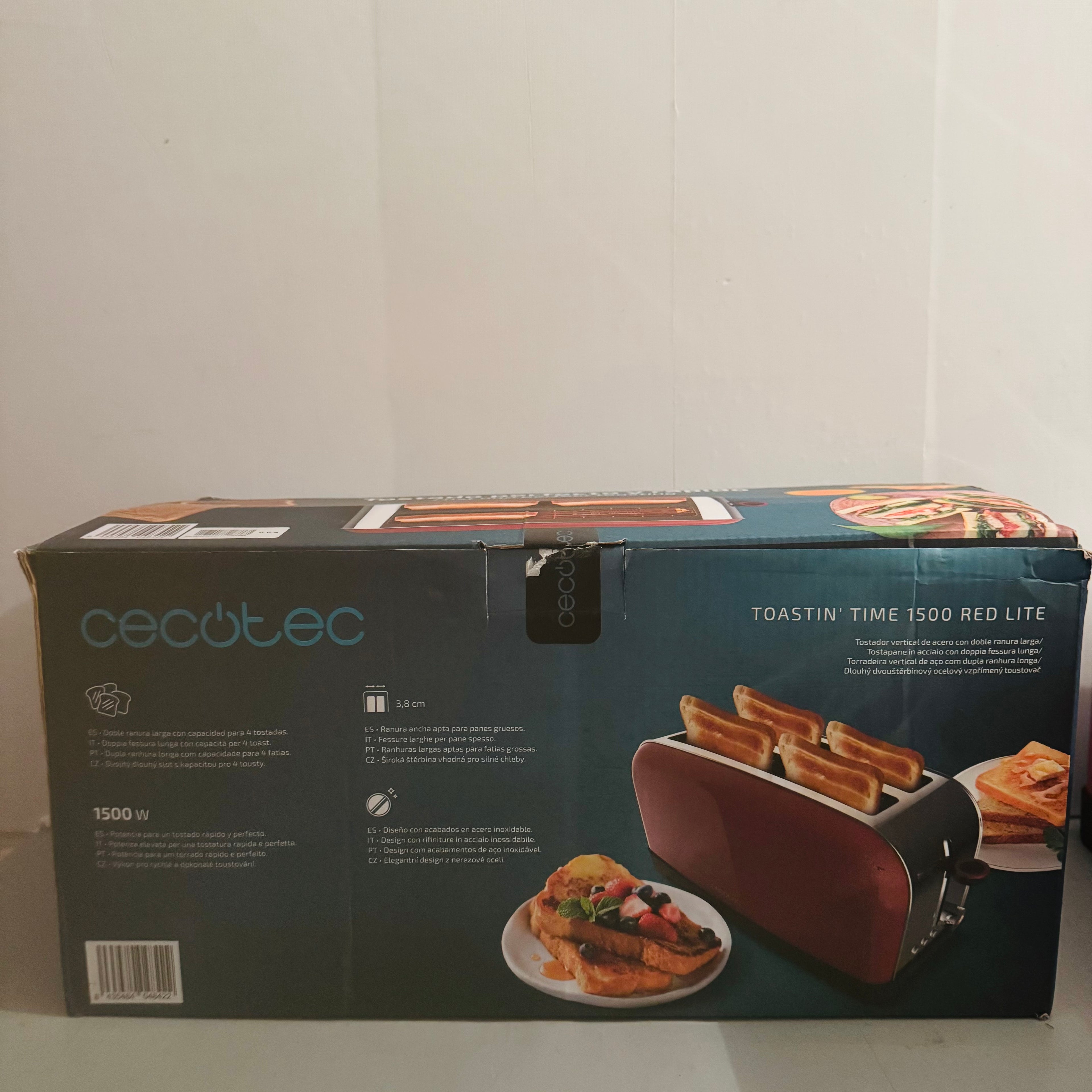 Tostador Cecotec Toastin' Time 1500 Red Lite