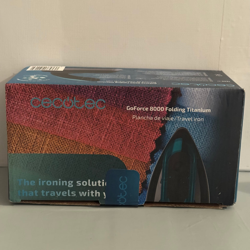 Plancha de vapor viaje Cecotec GoForce 8000 Folding Titanium