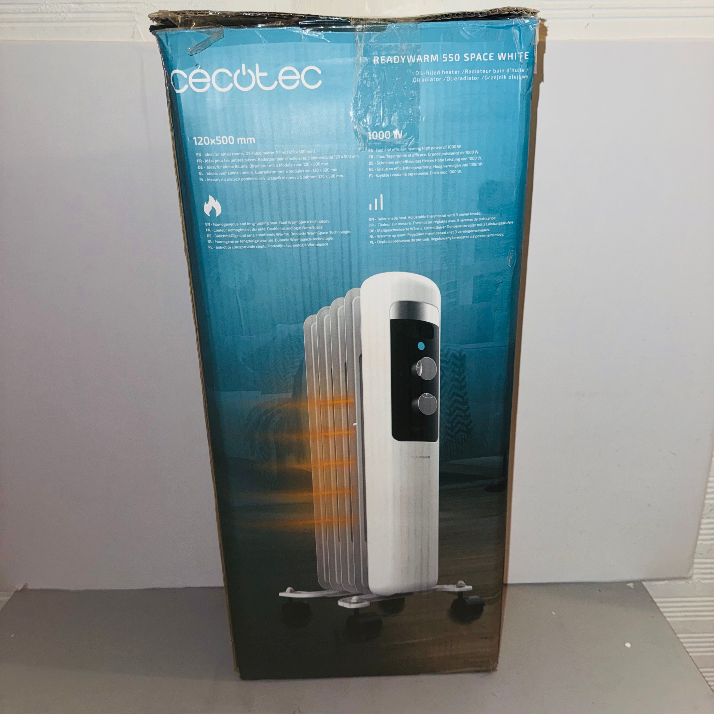 Radiador aceite Cecotec ReadyWarm 550 1000W