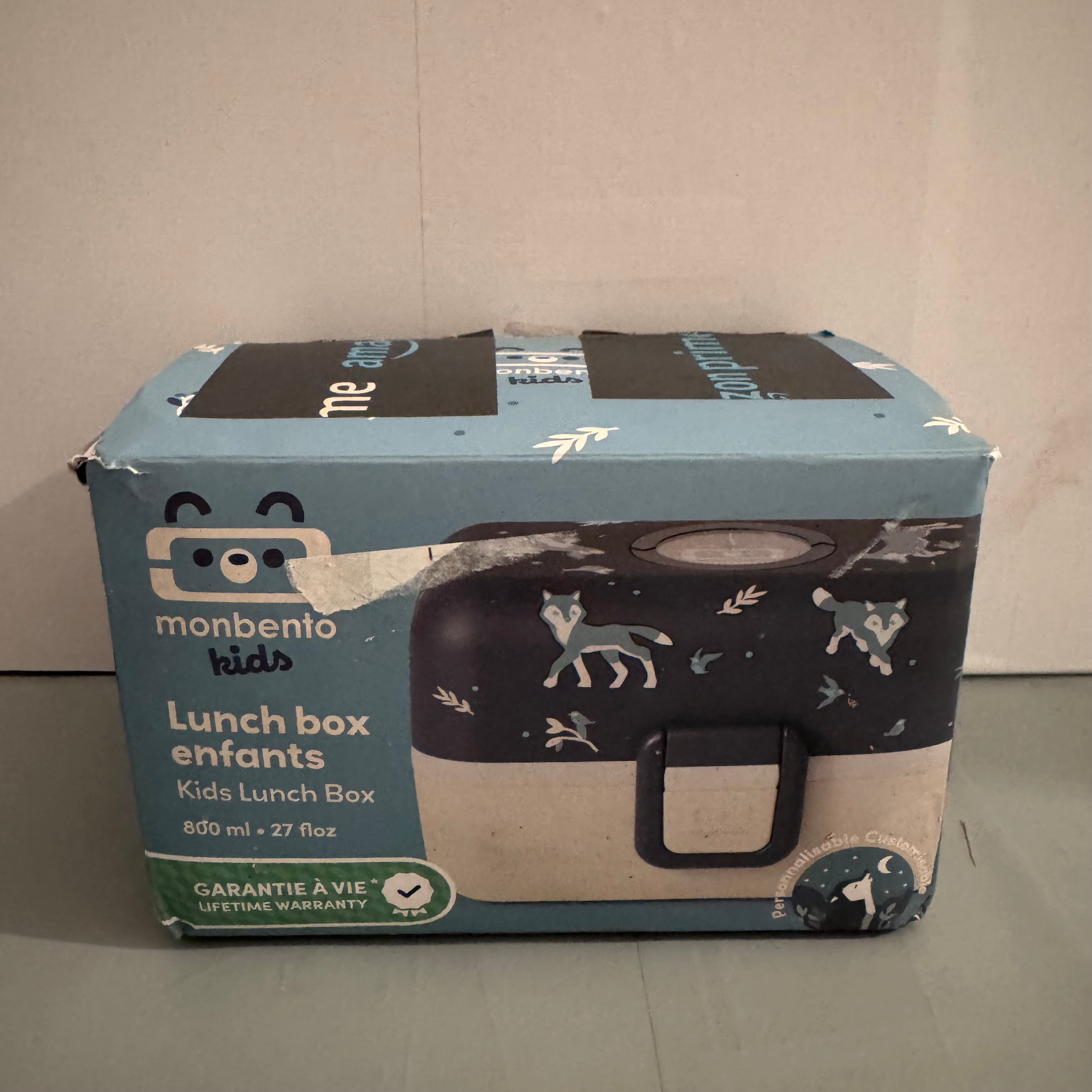 Fiambrera infantil Monbento 3 compartimentos lobo