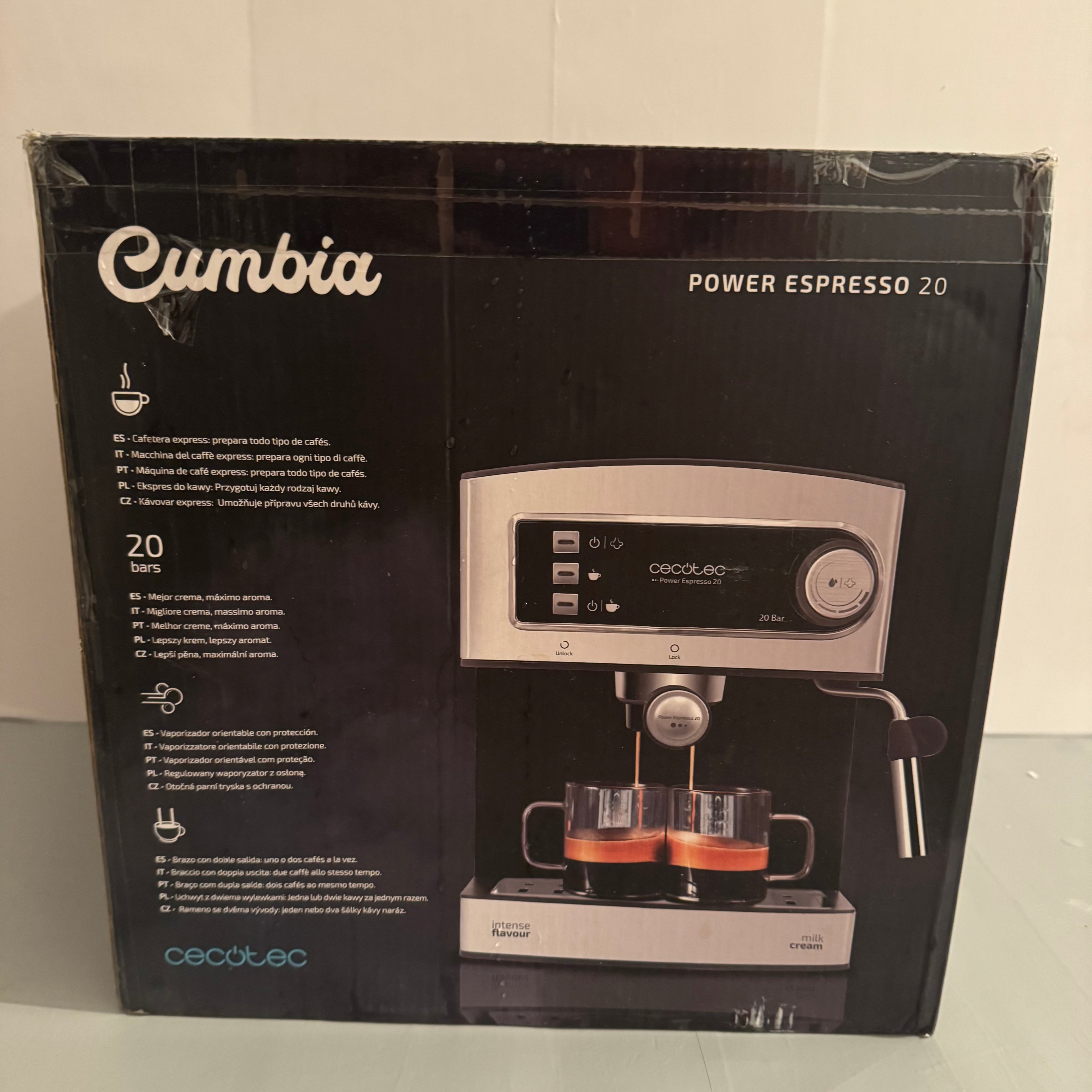 Cafetera express Cecotec Power Espresso 20 850 W 20 bares