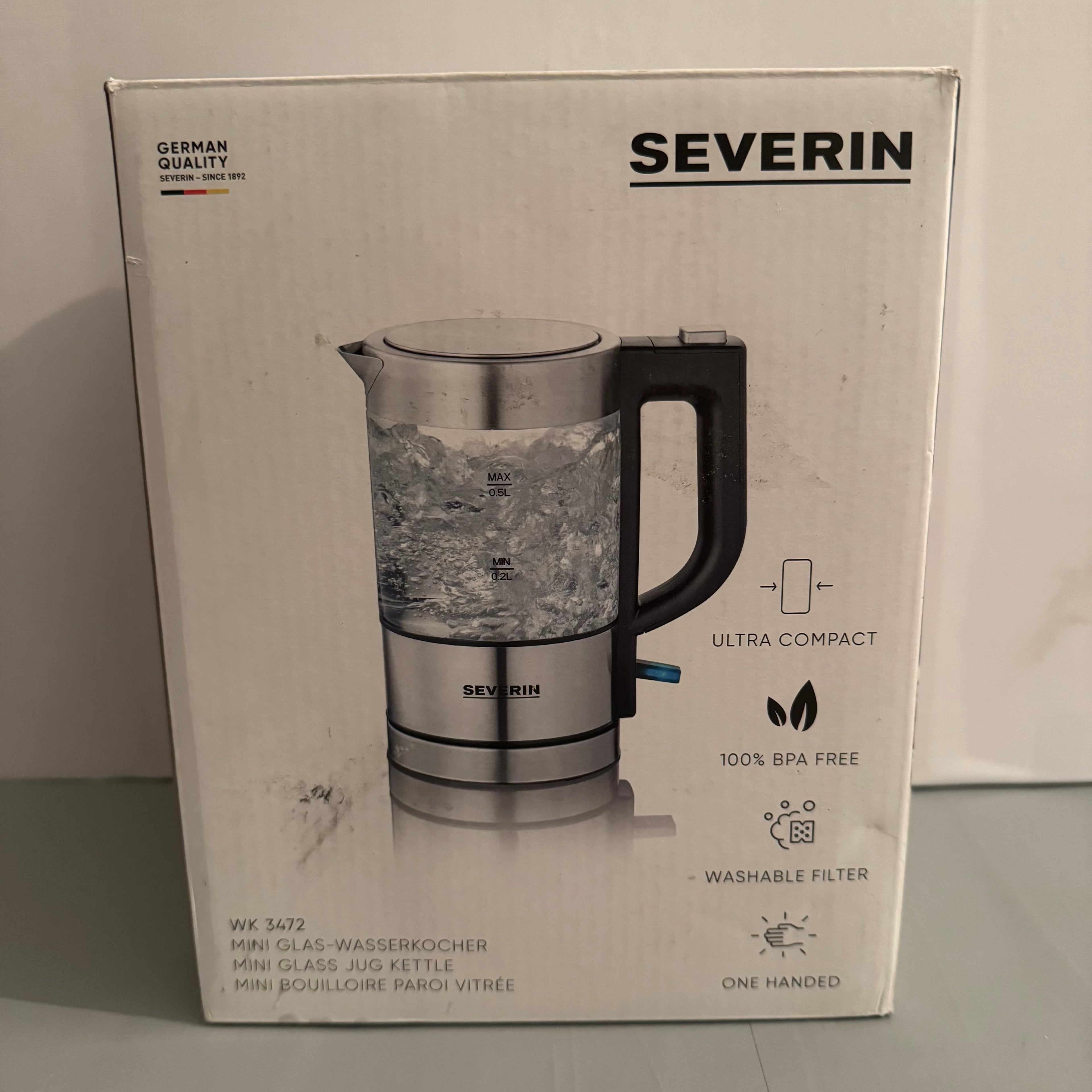 Mini hervidor de agua Severin WK 3472 0,5L 1100W