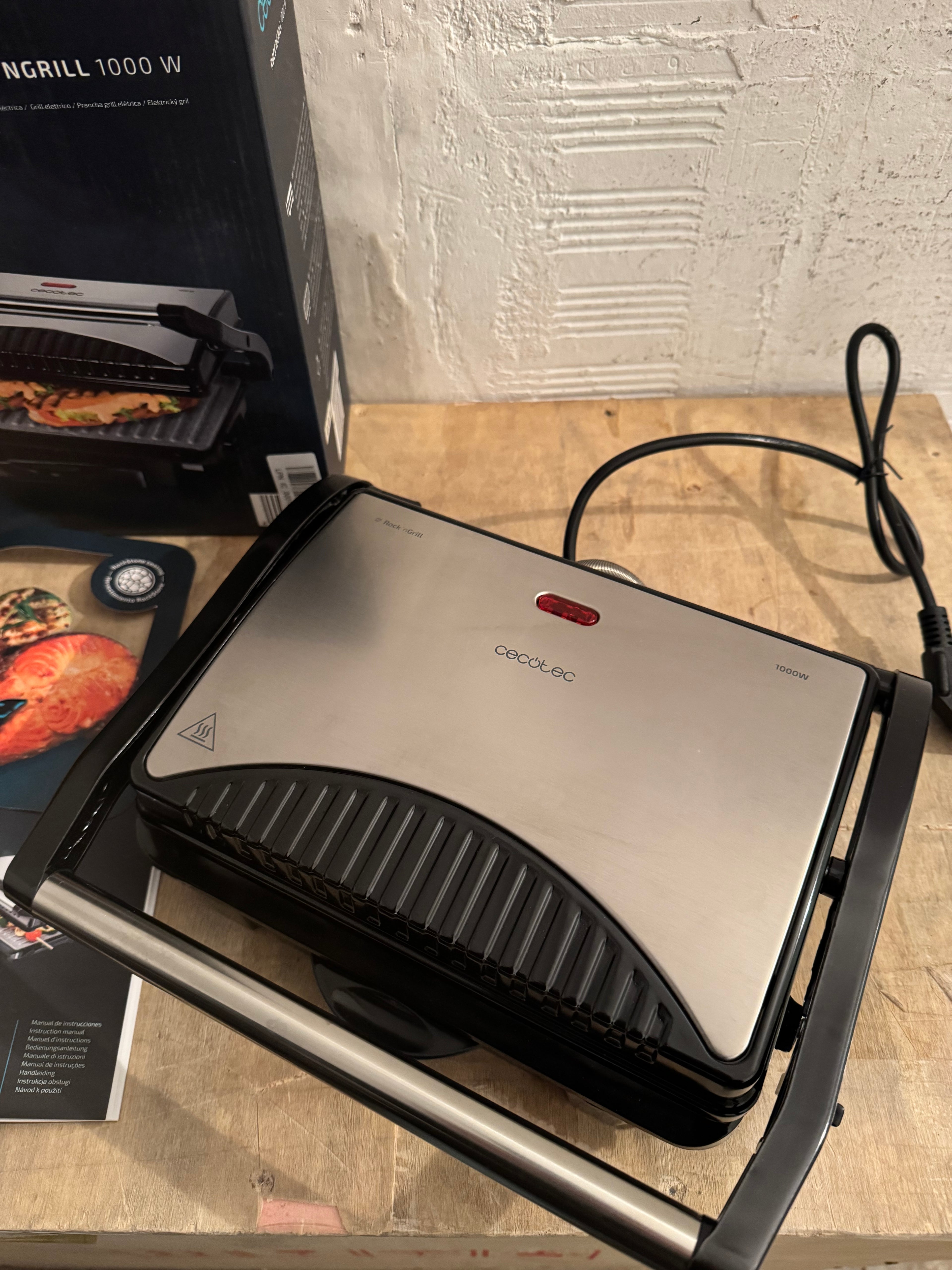 Grill parrilla eléctrica Cecotec Rock'nGrill 1000