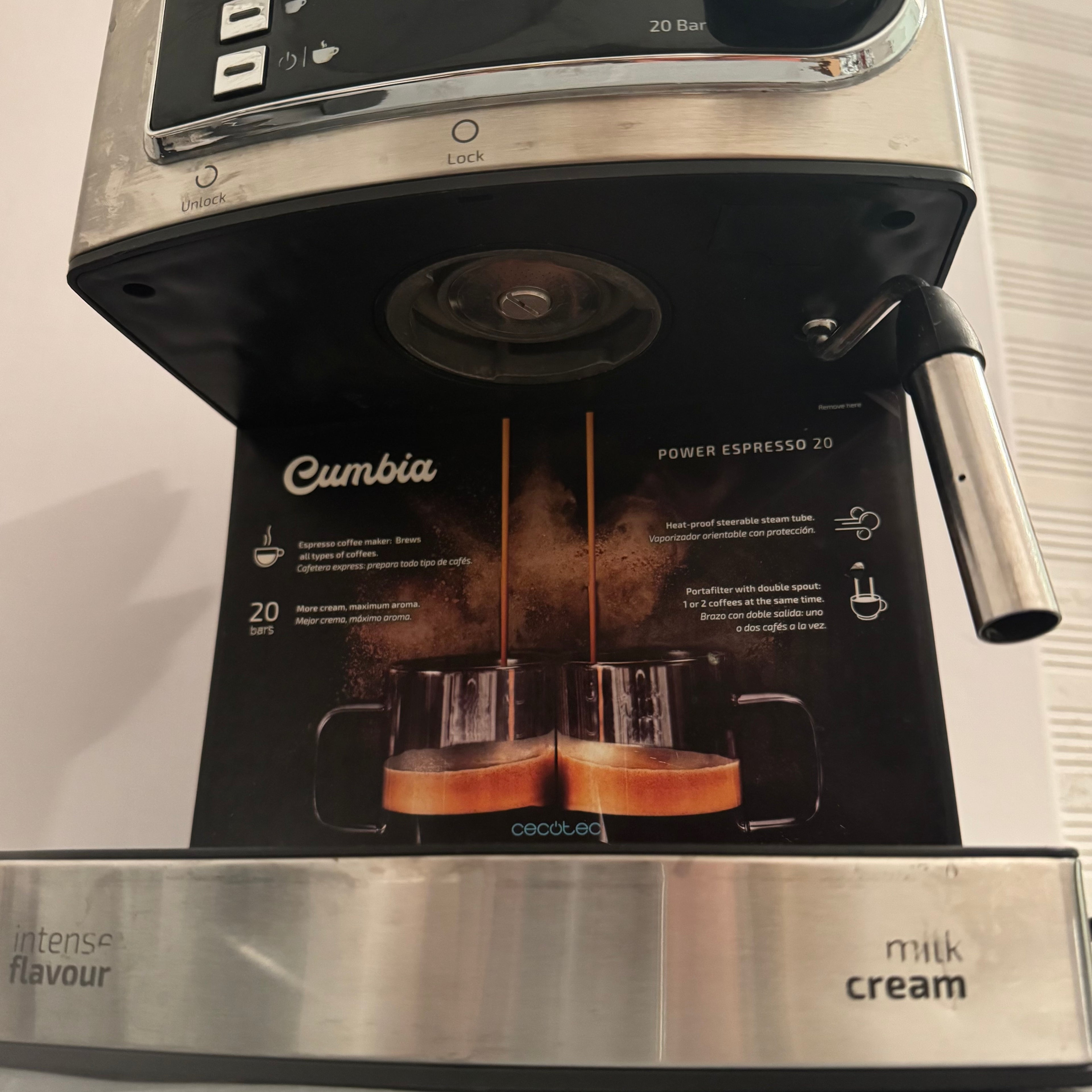 Cafetera express Cecotec Power Espresso 20 850 W 20 bares