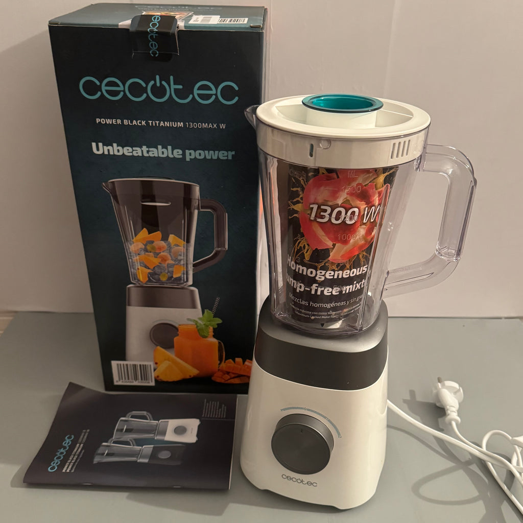 Batidora de vaso Cecotec Power Black Titanium 1300Max