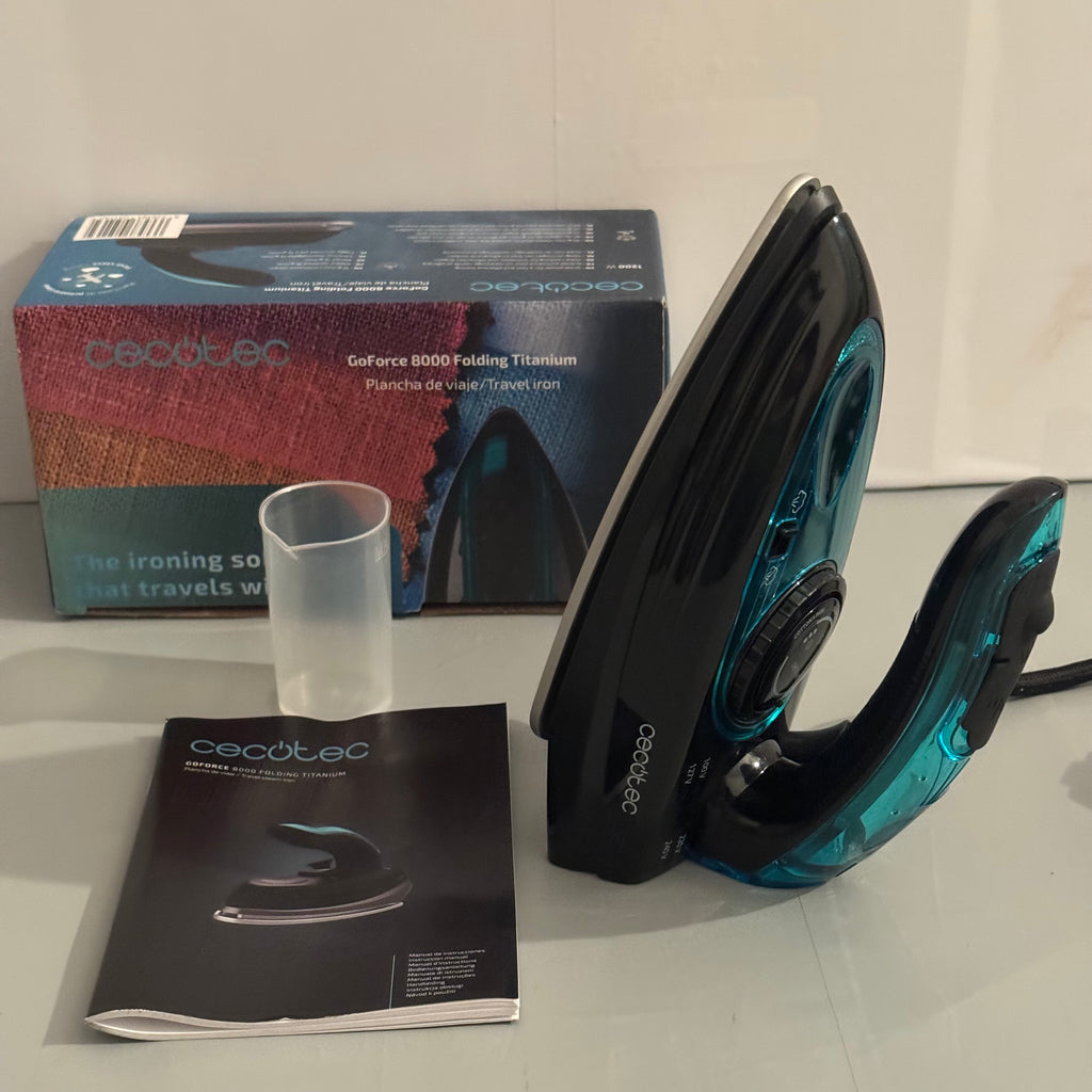 Plancha de vapor viaje Cecotec GoForce 8000 Folding Titanium