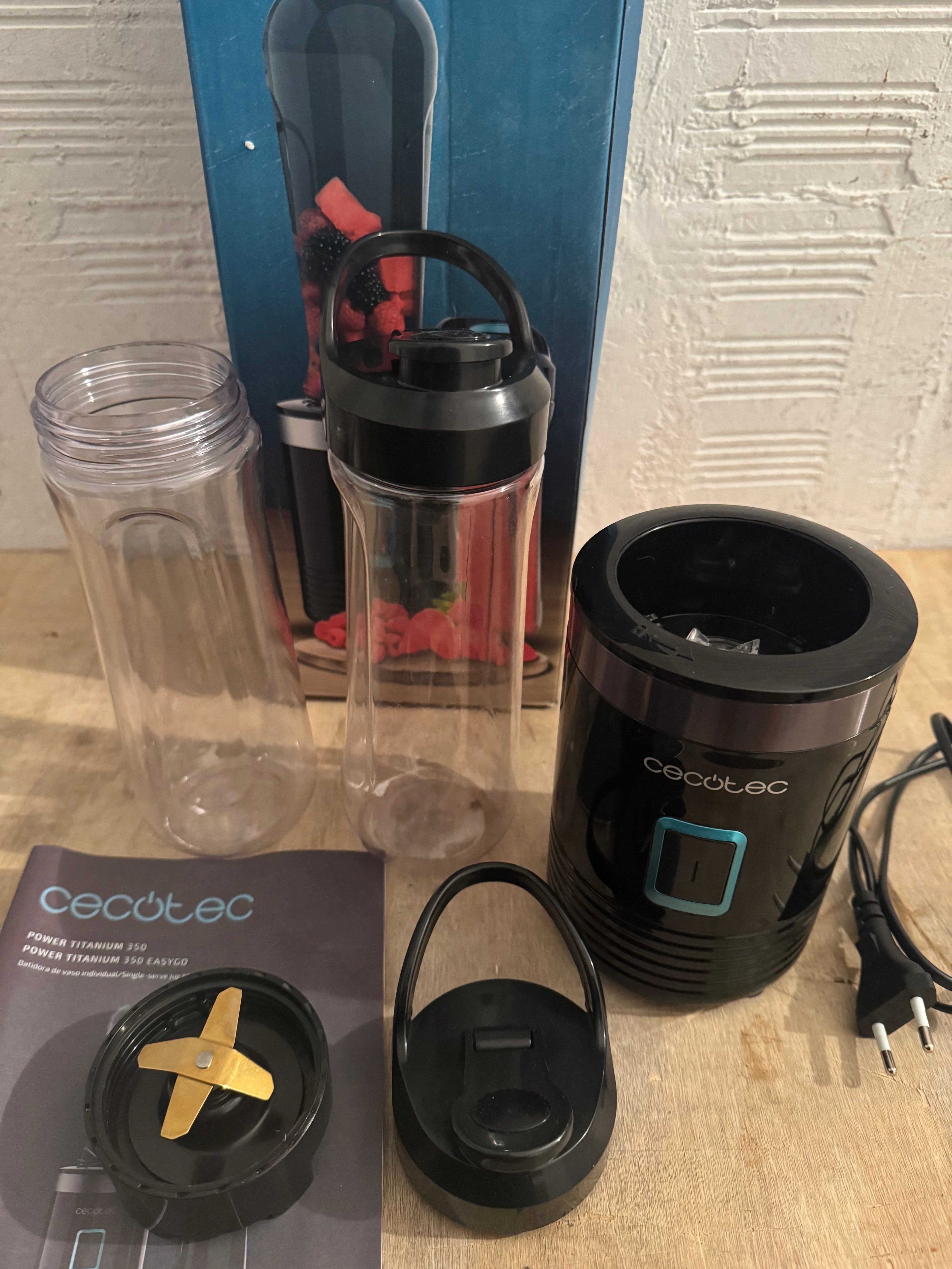 Batidora portátil Cecotec Power Titanium 350 EasyGo