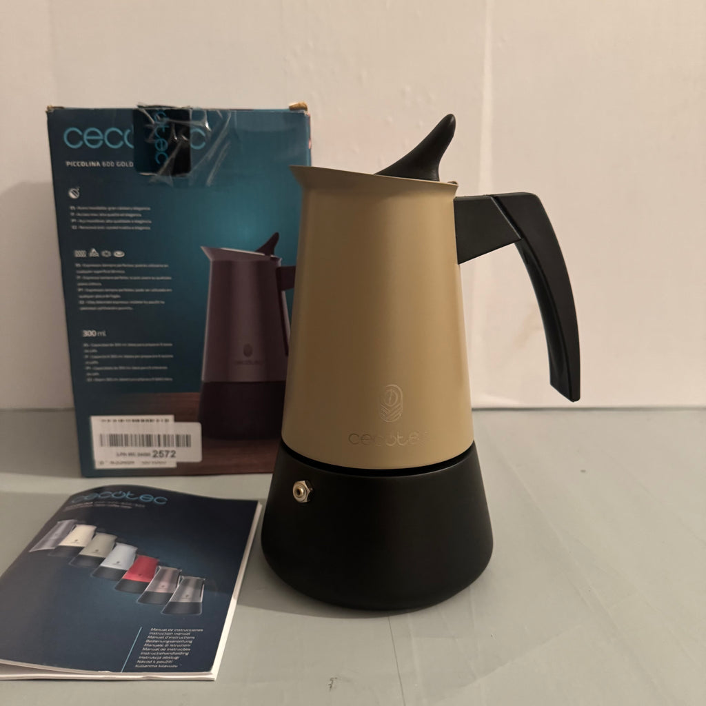 Cafetera italiana Cecotec Piccolina 600 Gold 6 tazas
