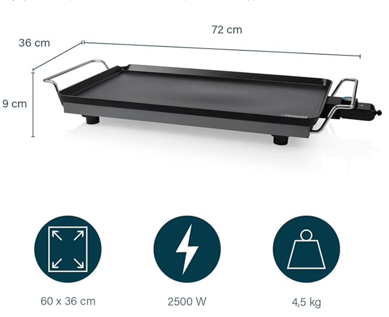 Plancha eléctrica Princess Table Chef XXL Classic 102325