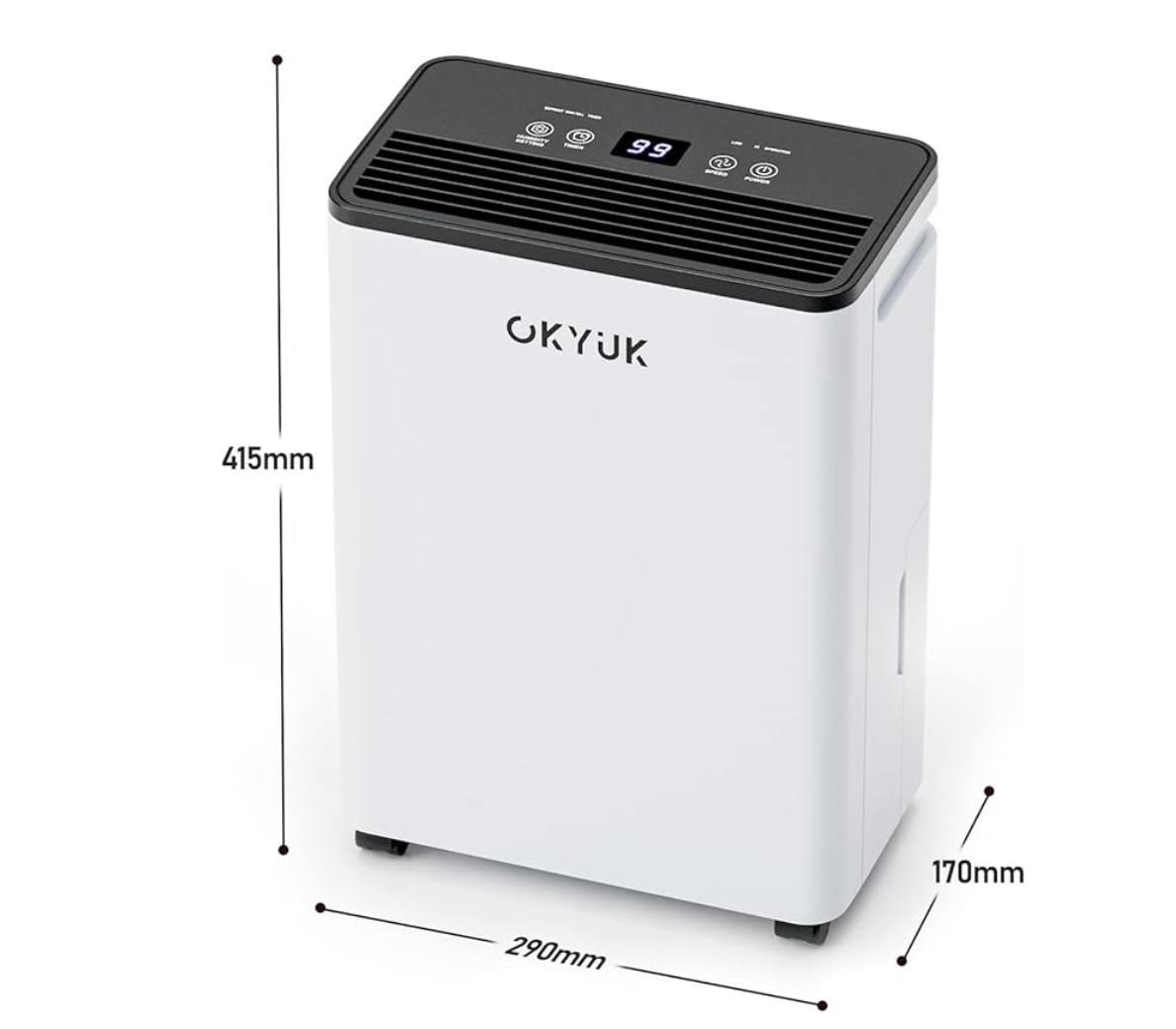 Deshumidificador 12L con Indicador Digital