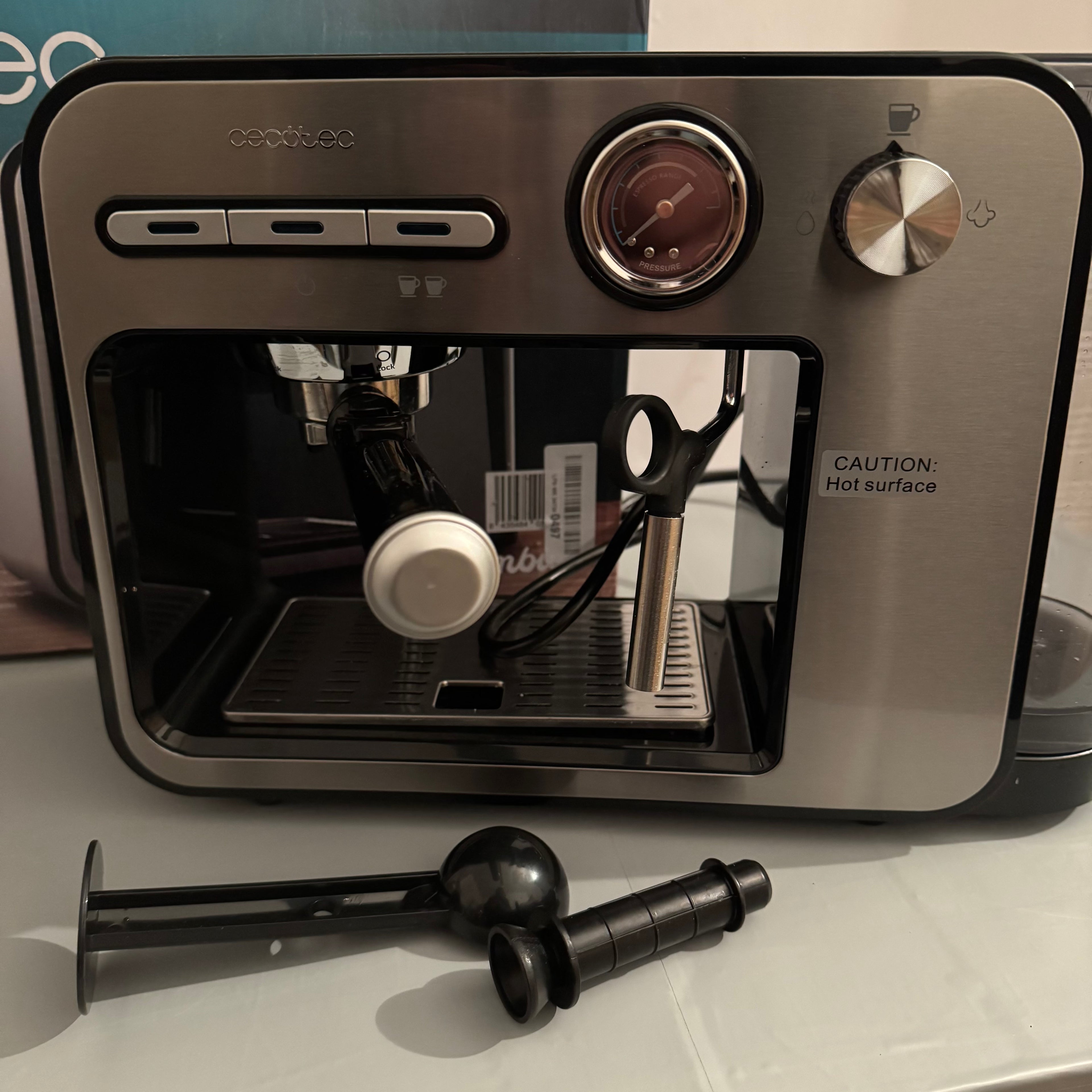 Cafetera express Cecotec Power Espresso 20 Square Pro