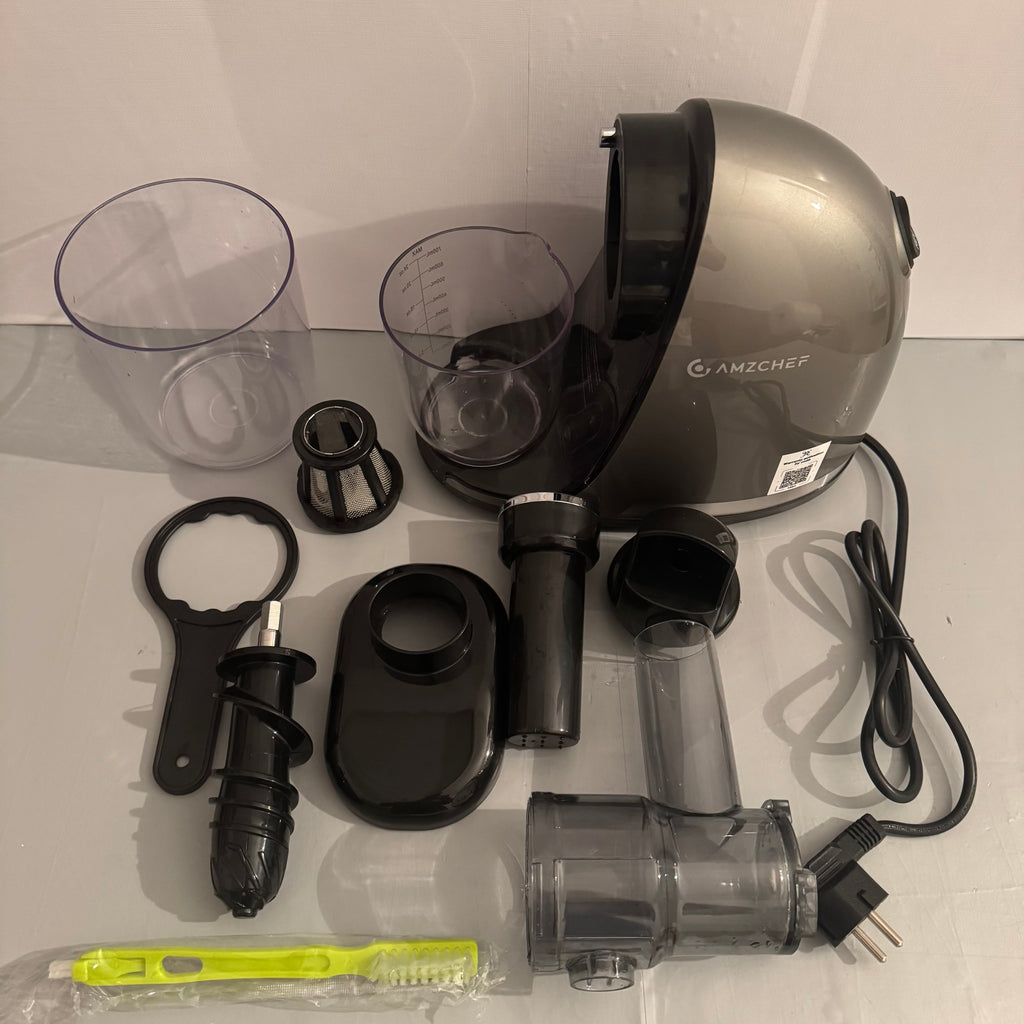 Licuadora prensado en frío AMZCHEF plata