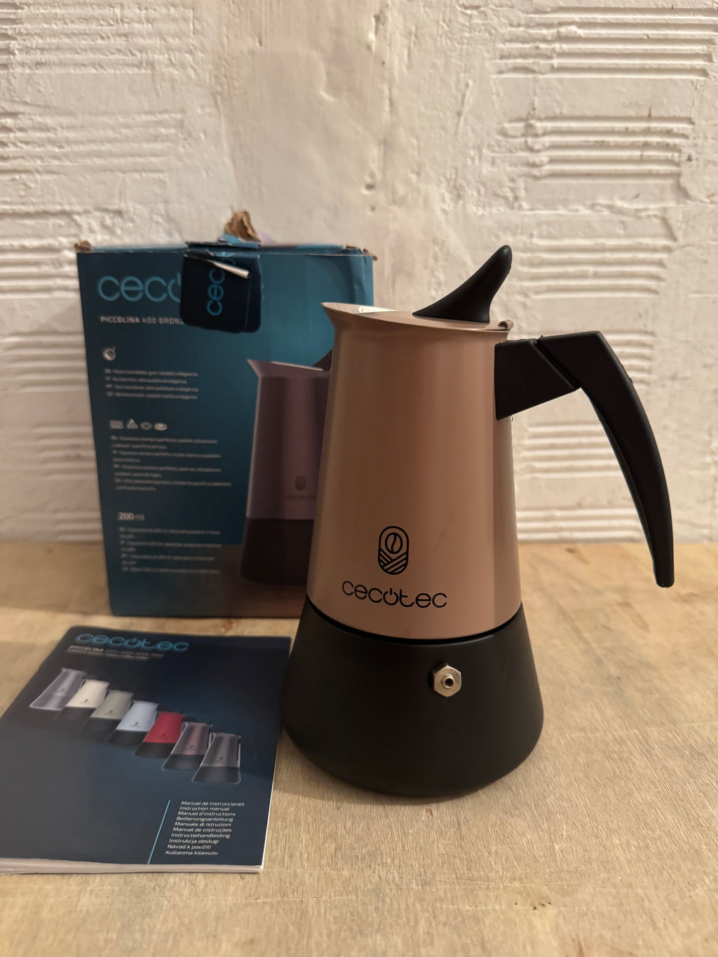 Cafetera italiana Cecotec Piccolina 400 Bronze
