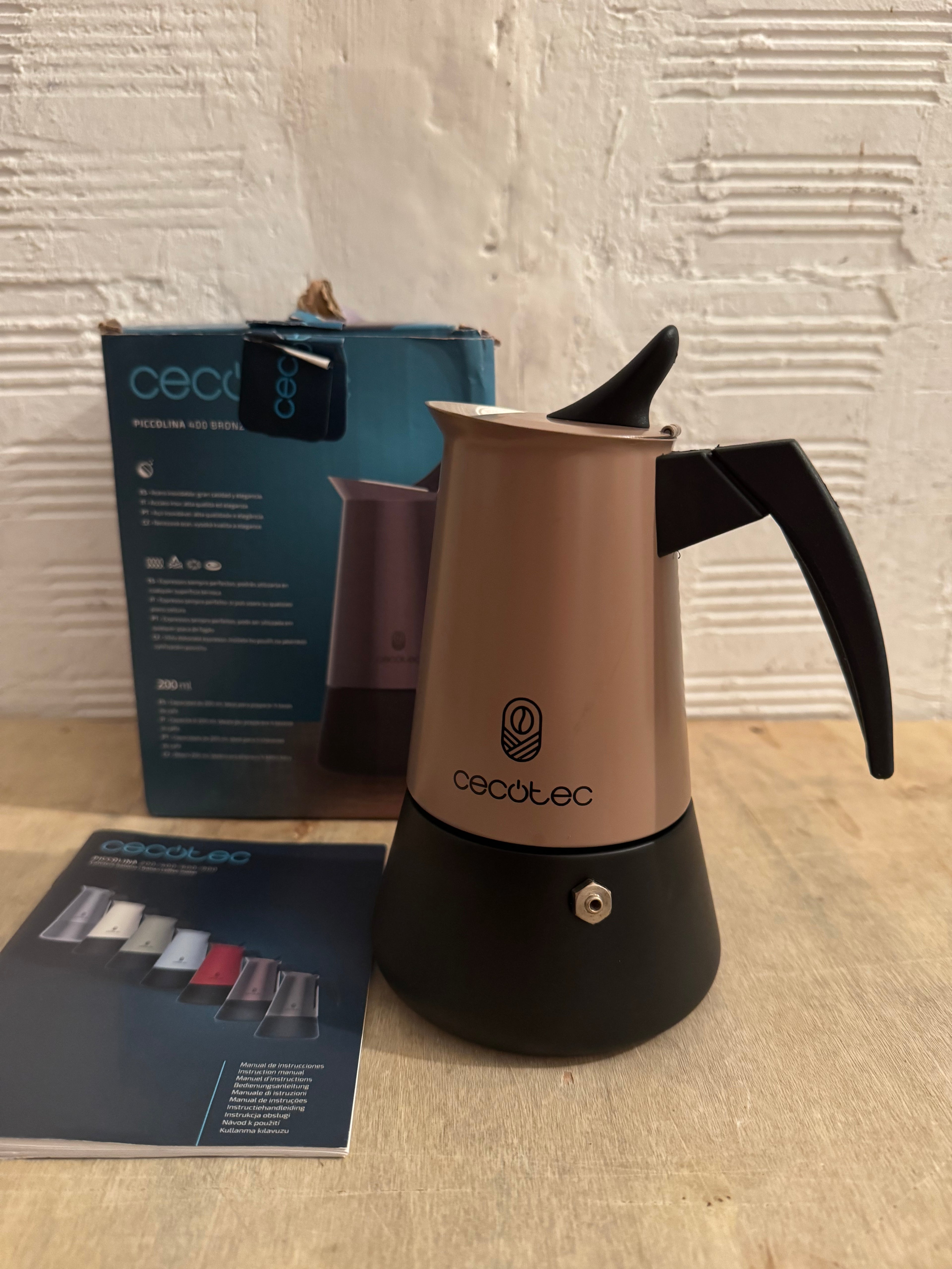 Cafetera italiana Cecotec Piccolina 400 Bronze