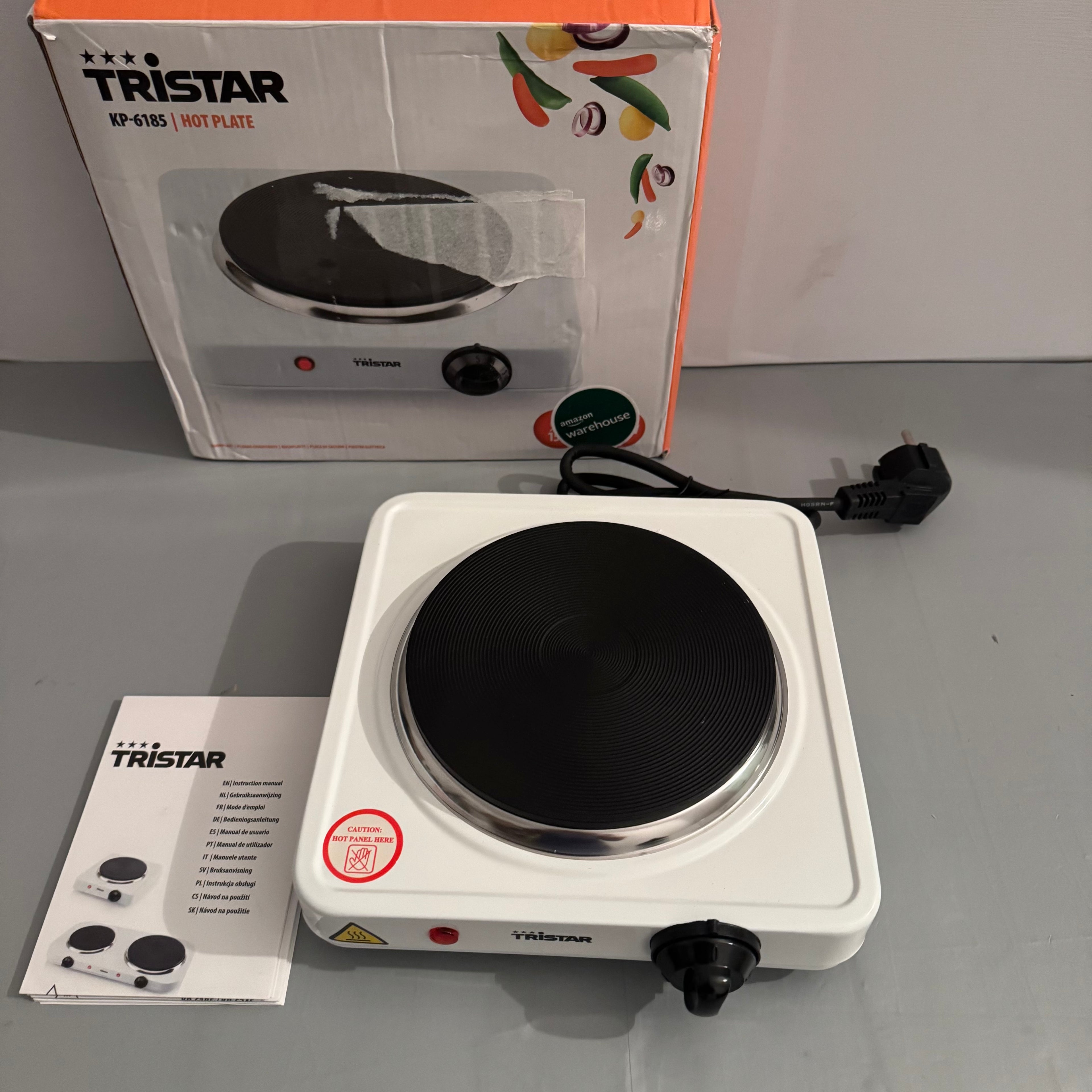 Placa eléctrica Hornillo Tristar KP-6185 1000 W Ø15 cm