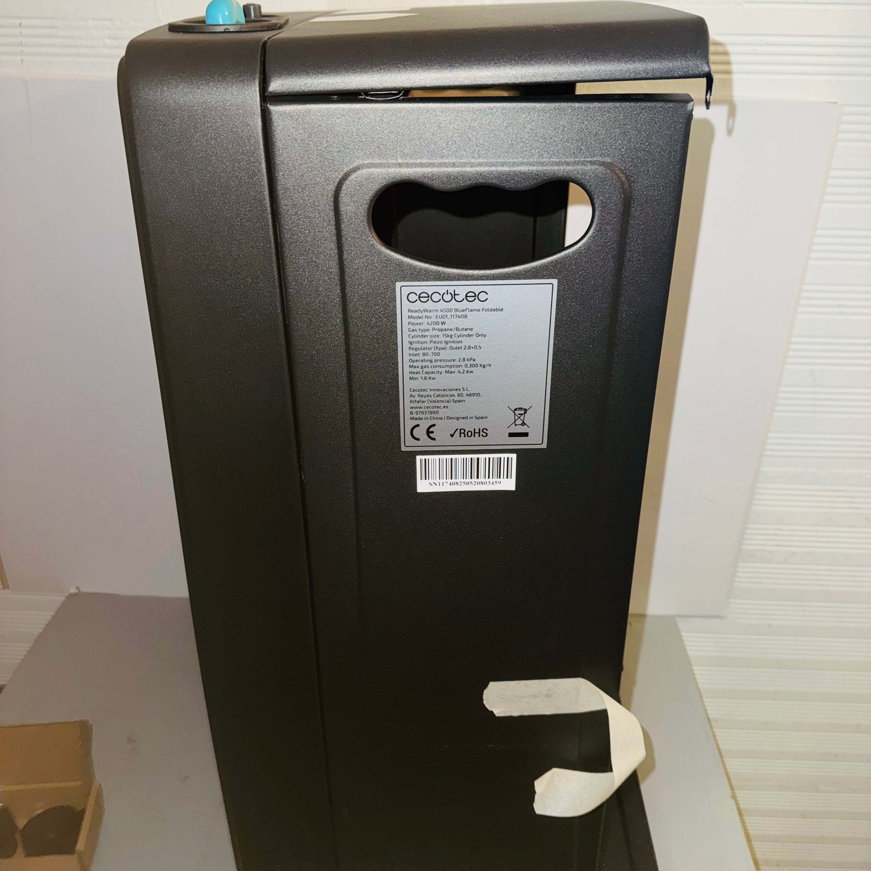 Estufa gas Cecotec ReadyWarm 4500 BlueFlame Foldable