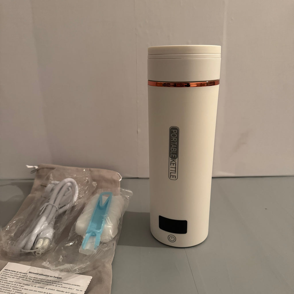 Hervidor agua eléctrico portátil 450 ml acero 316