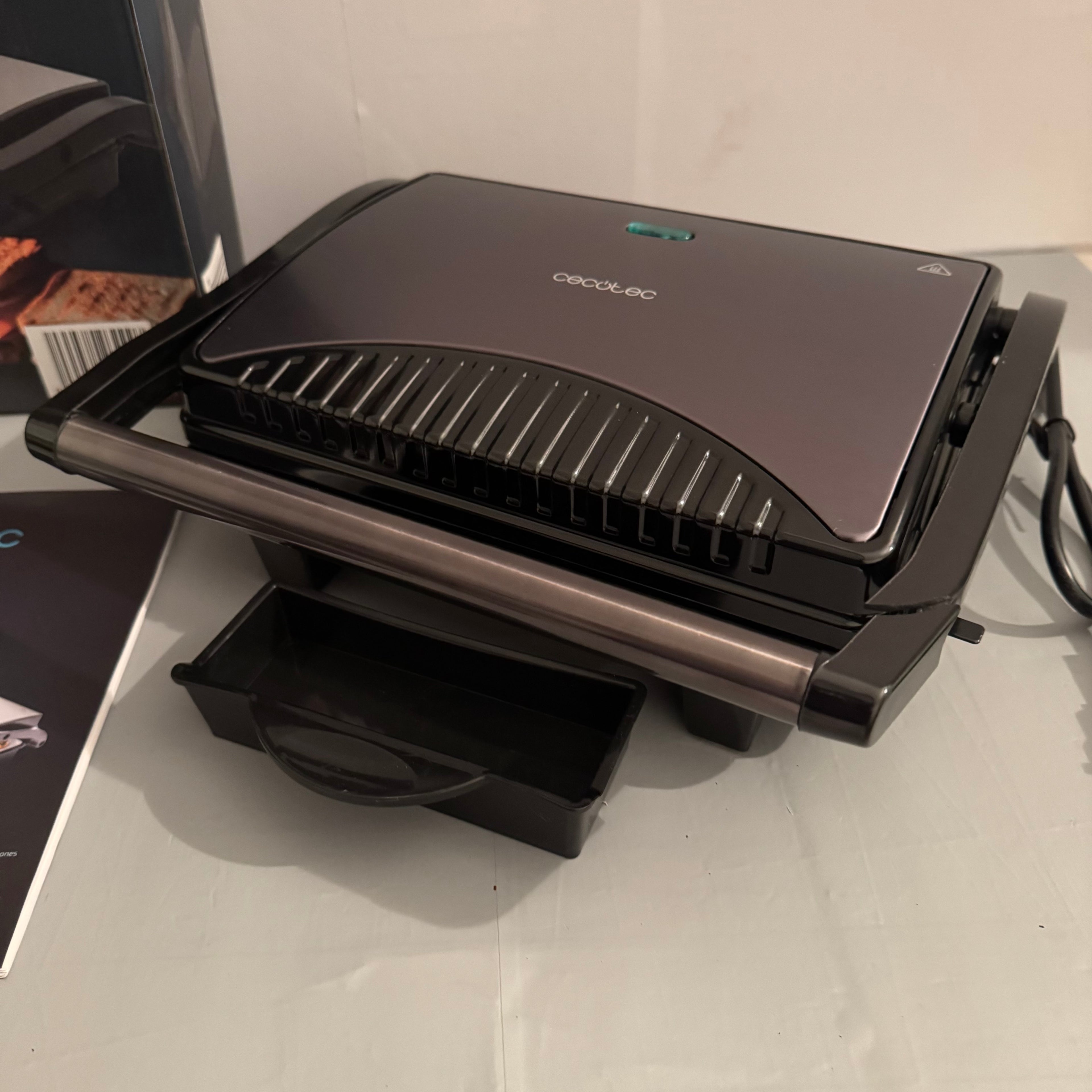 Parrilla eléctrica Cecotec Rock’nGrill Dark 1000 W