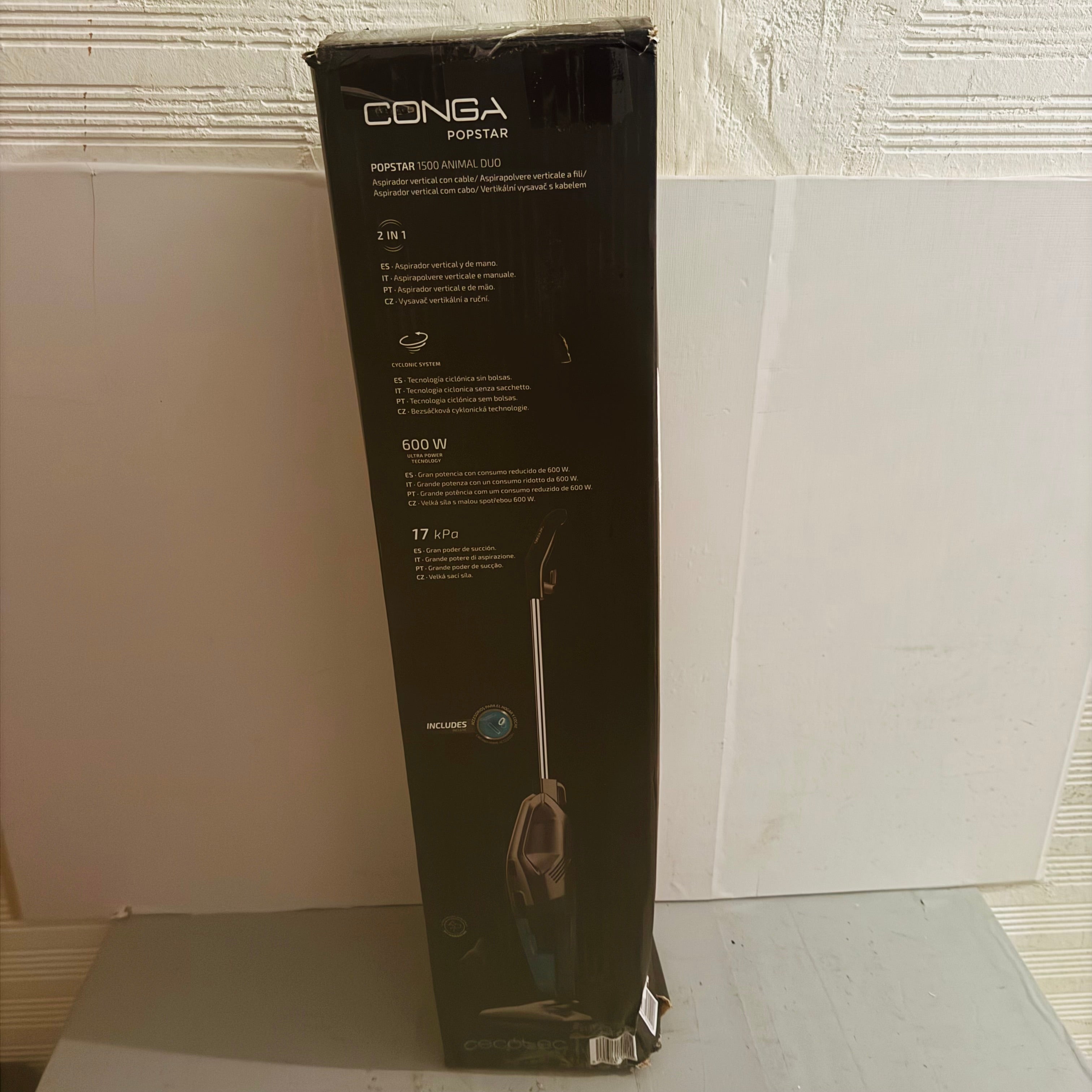 Aspiradora escoba Cecotec Conga Popstar 1500 Animal Duo