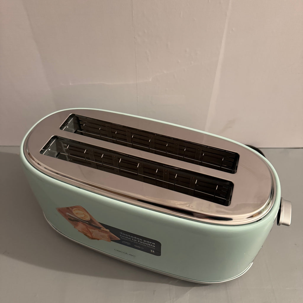 Tostadora Cecotec Toast&Taste 1600 Retro Double Blue 4 rebanadas