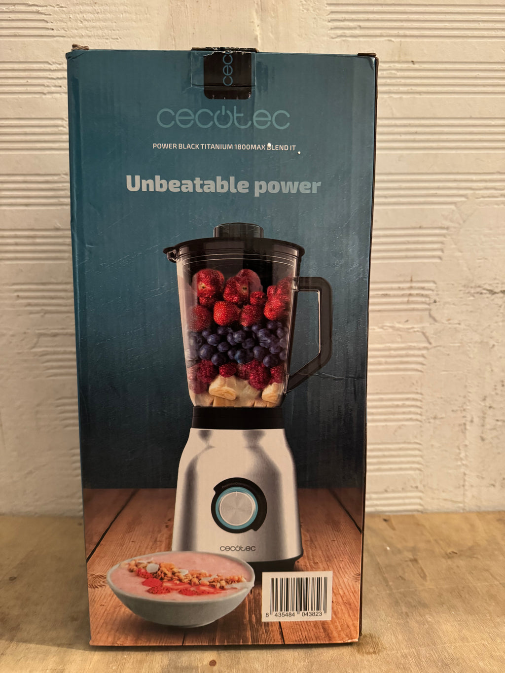 Batidora vaso Cecotec Power Black Titanium 1800MAX