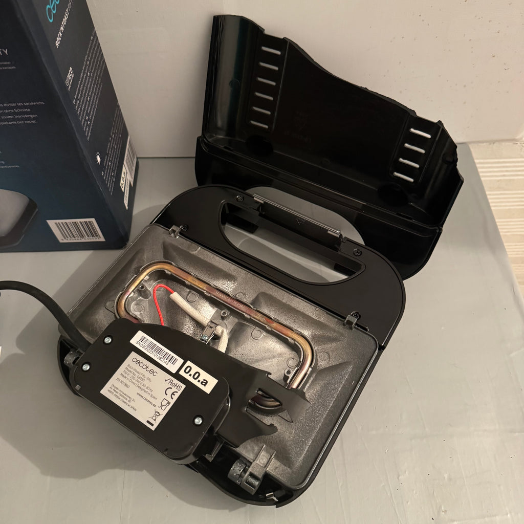 Parrilla eléctrica Cecotec Rock’n Toast Fifty-Fifty 750W 2 sándwiches