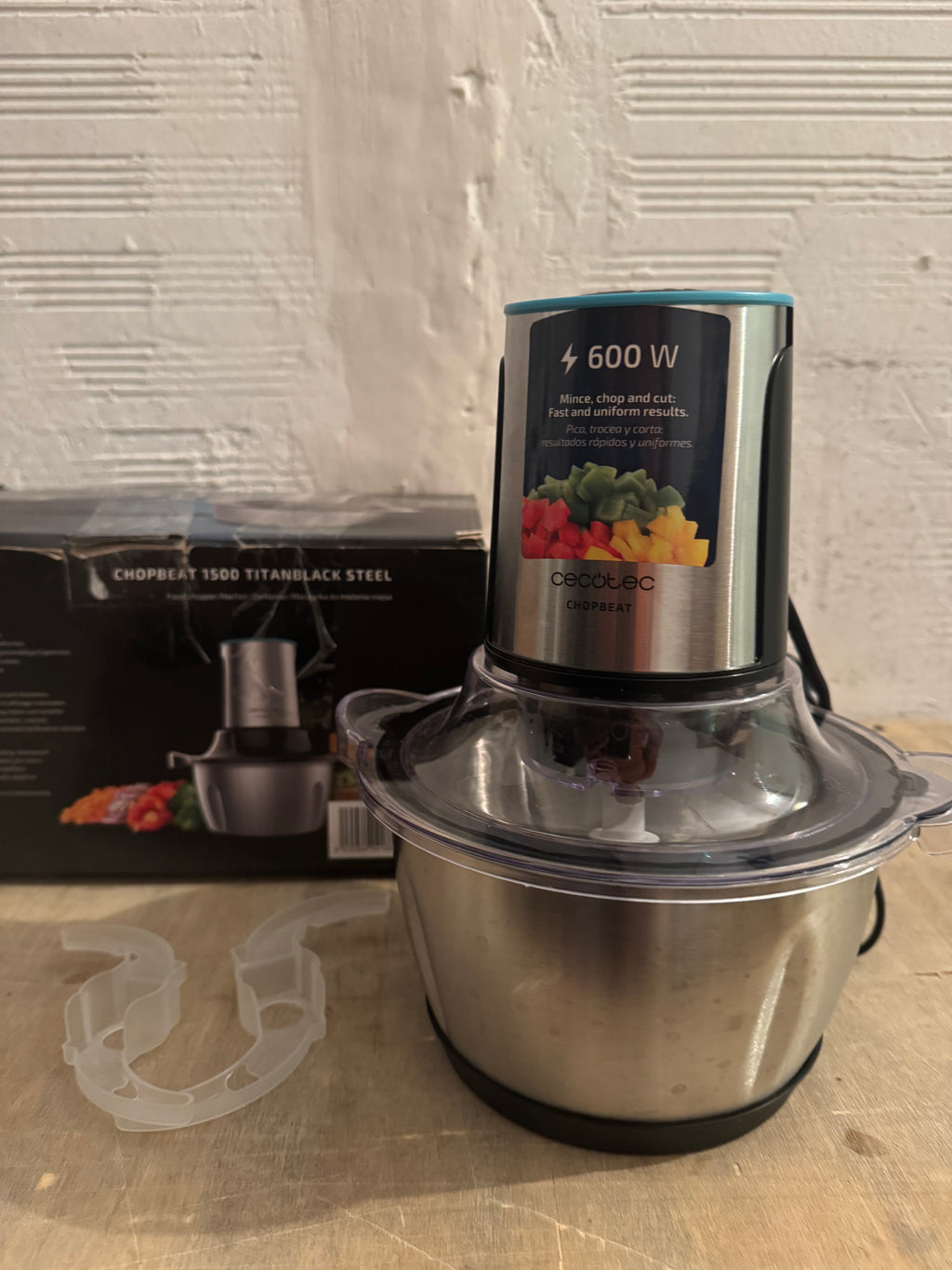 Picadora Cecotec ChopBeat 1500 TitanBlack