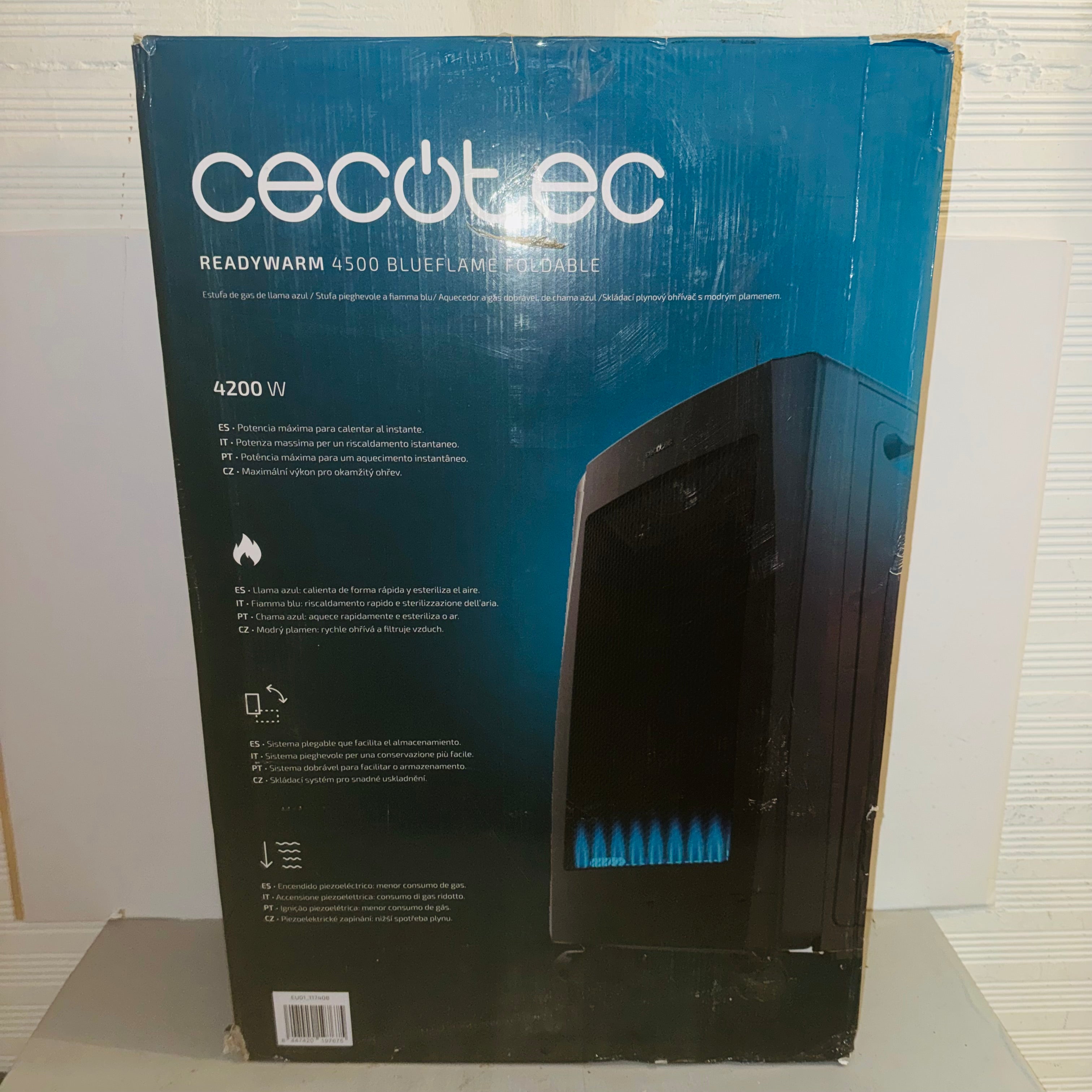 Estufa gas Cecotec ReadyWarm 4500 BlueFlame Foldable