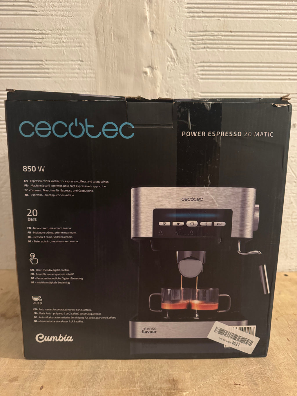 Cafetera espresso Cecotec Power Espresso 20 Matic